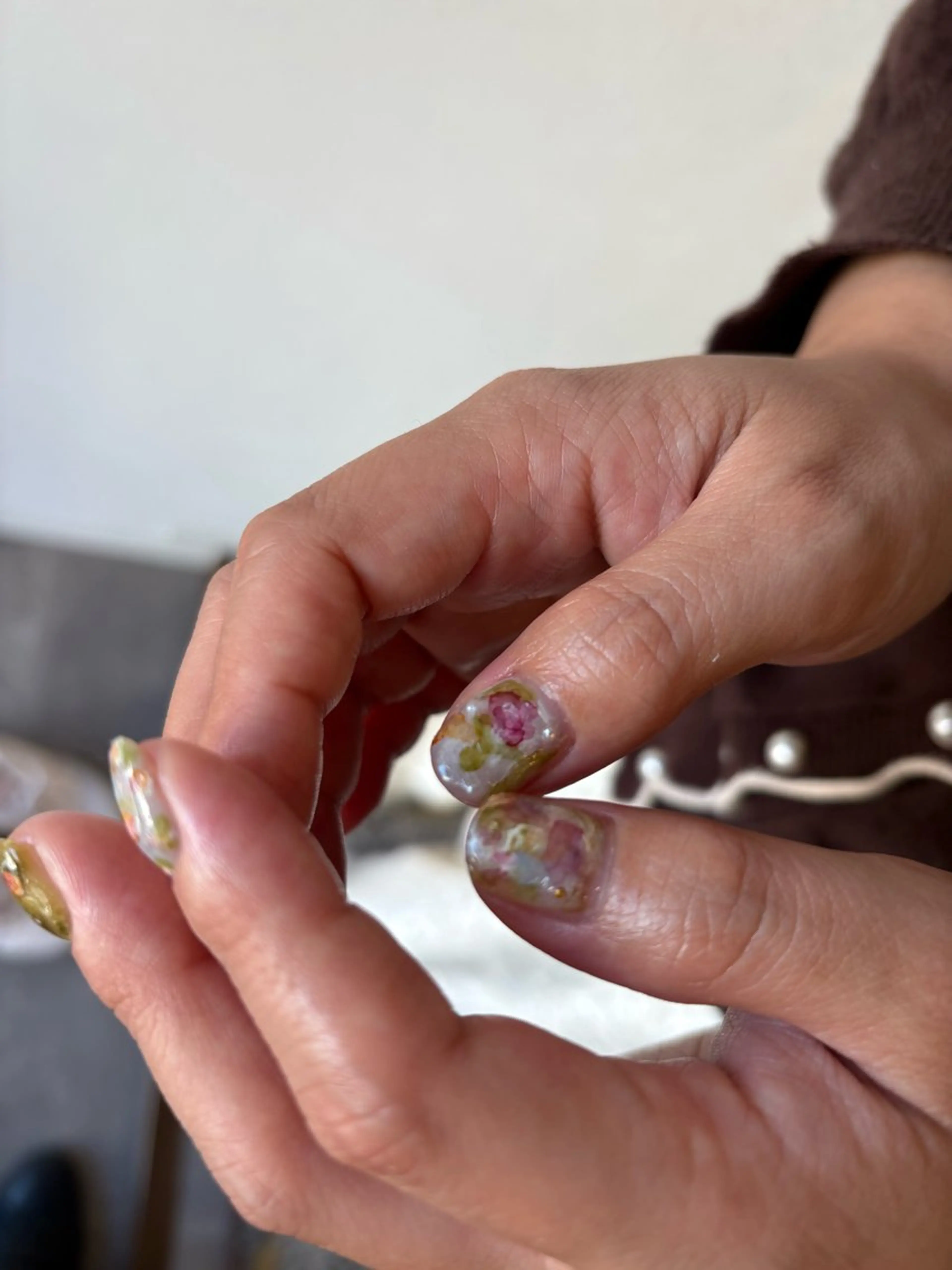 ネイル ハンドネイル 🌲🌳🚪iiit o🌲🌳🌲のネイルデザイン