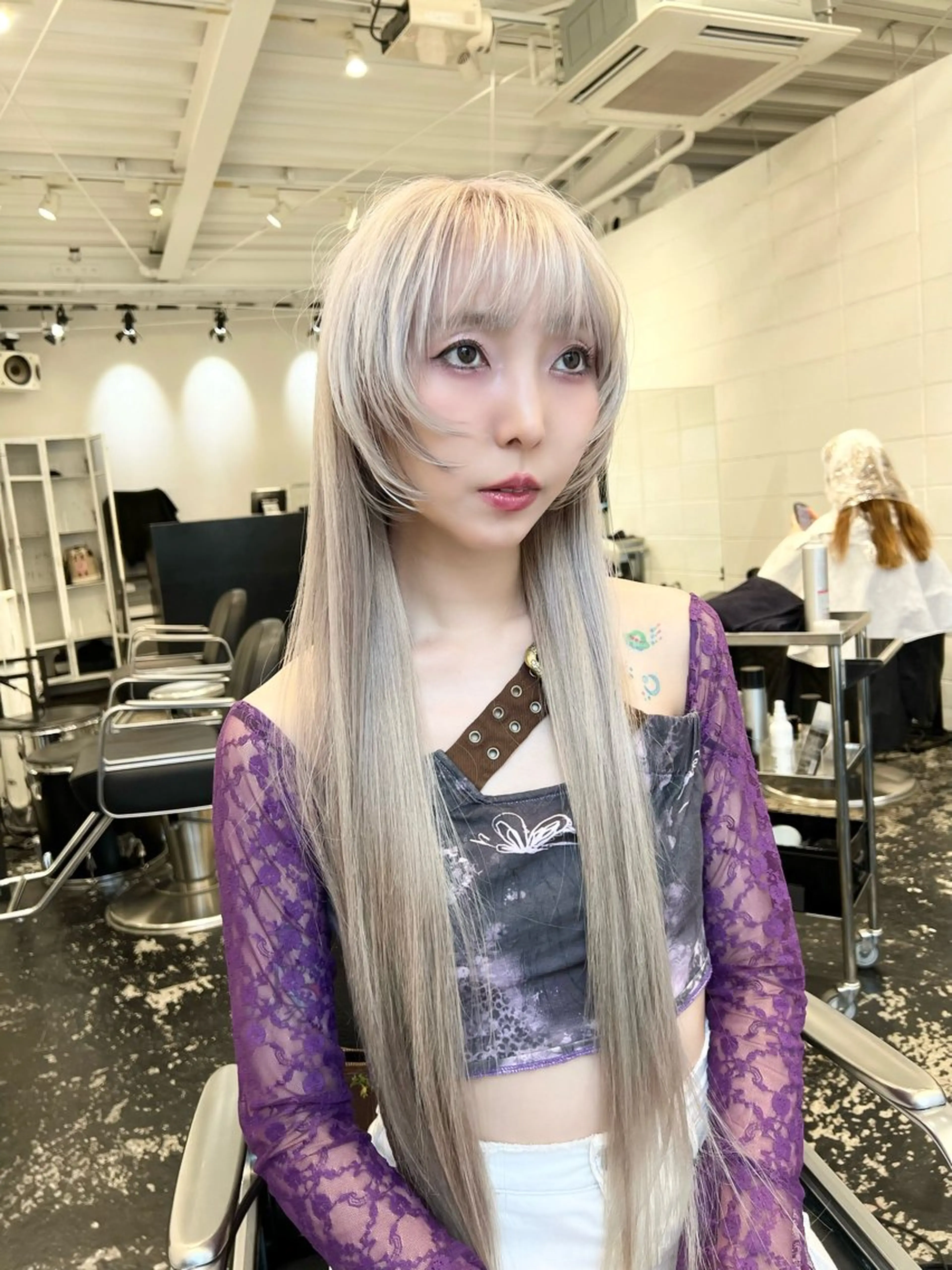 ロング カラー ヘアカラー トリートメント HARU//原宿🤍 リピート率NO.1のヘアスタイル