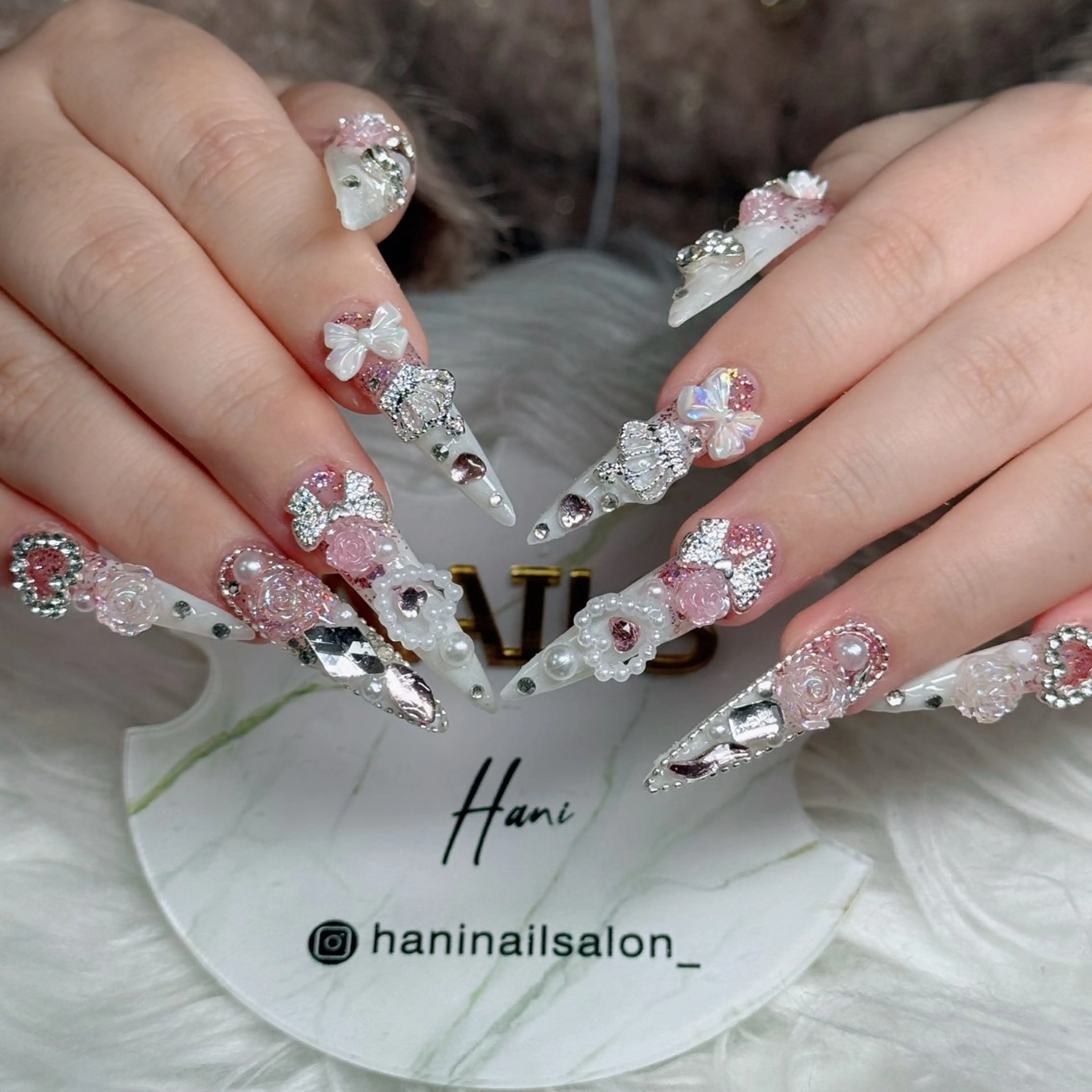 ネイル フットネイル フレンチネイル グラデーション 韓国ネイル ロングネイル ハンドネイル Hani Nail Salonのネイルデザイン