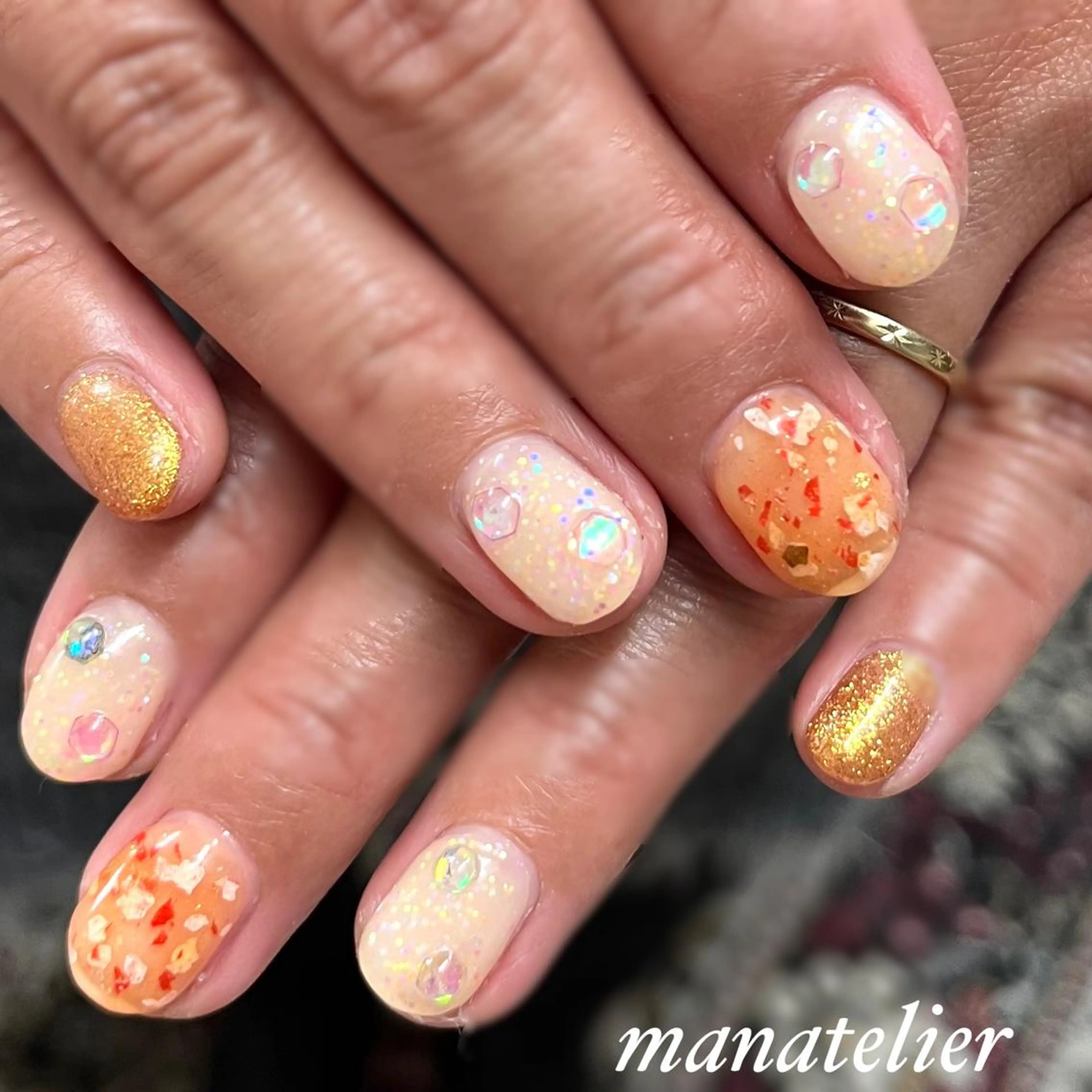 ネイル ぷっくりネイル ハンドネイル manatelier マナトリエのネイルデザイン