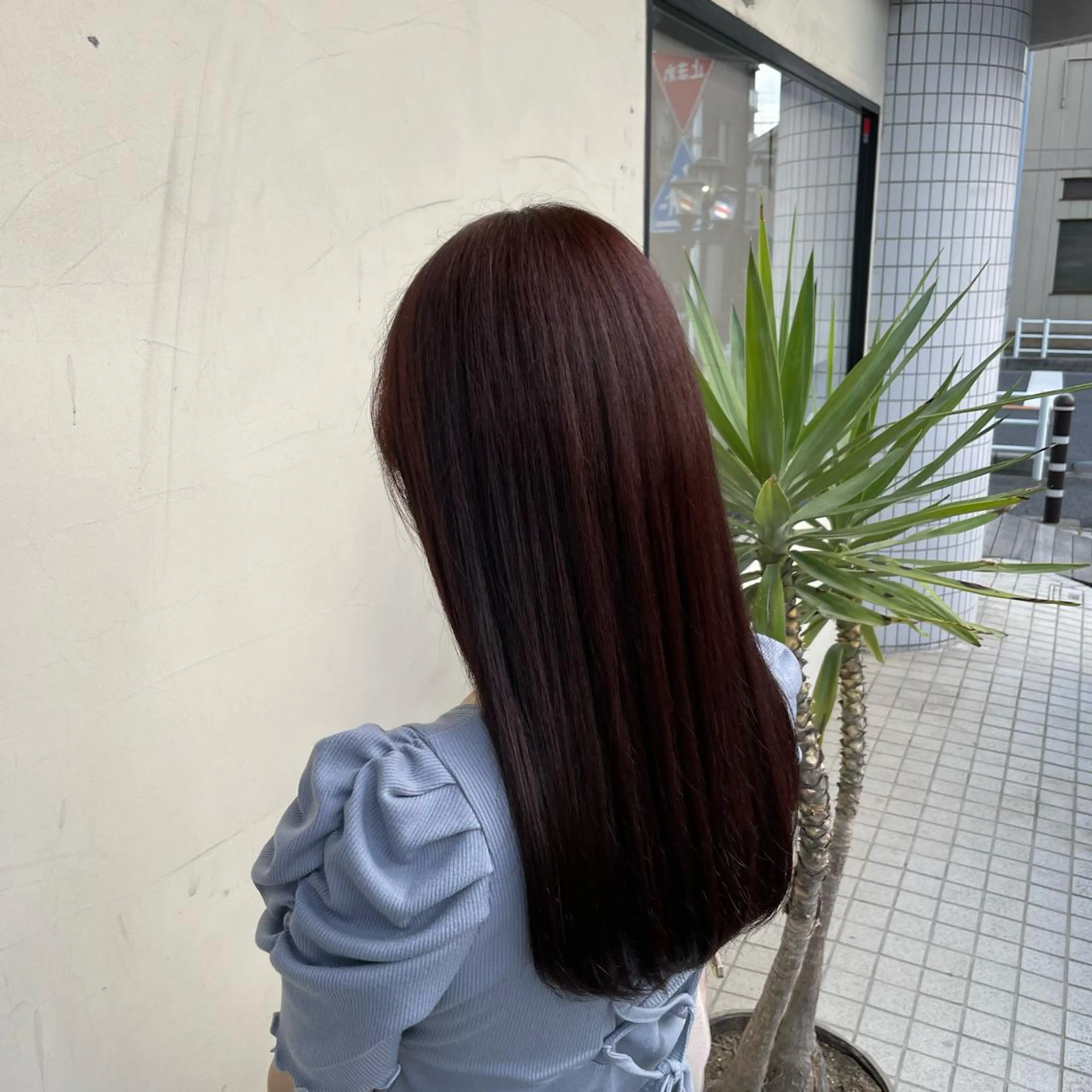 ロング ピンクブラウン トリートメント ヘアカラー トリートメント さかきばら すみえのヘアスタイル