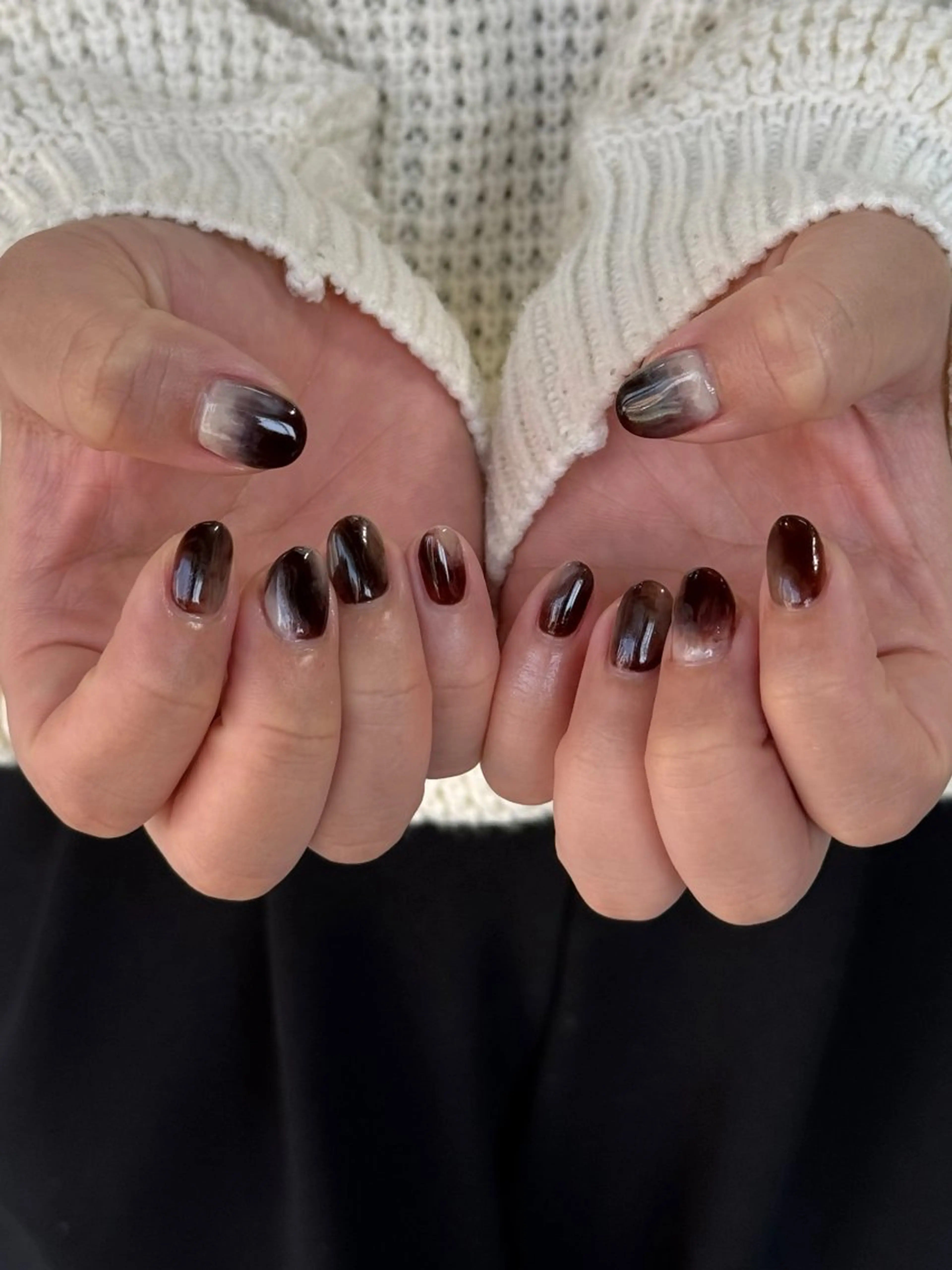 ネイル グラデーション ニュアンスネイル MISATO ネイリスト福岡/薬院のネイルデザイン