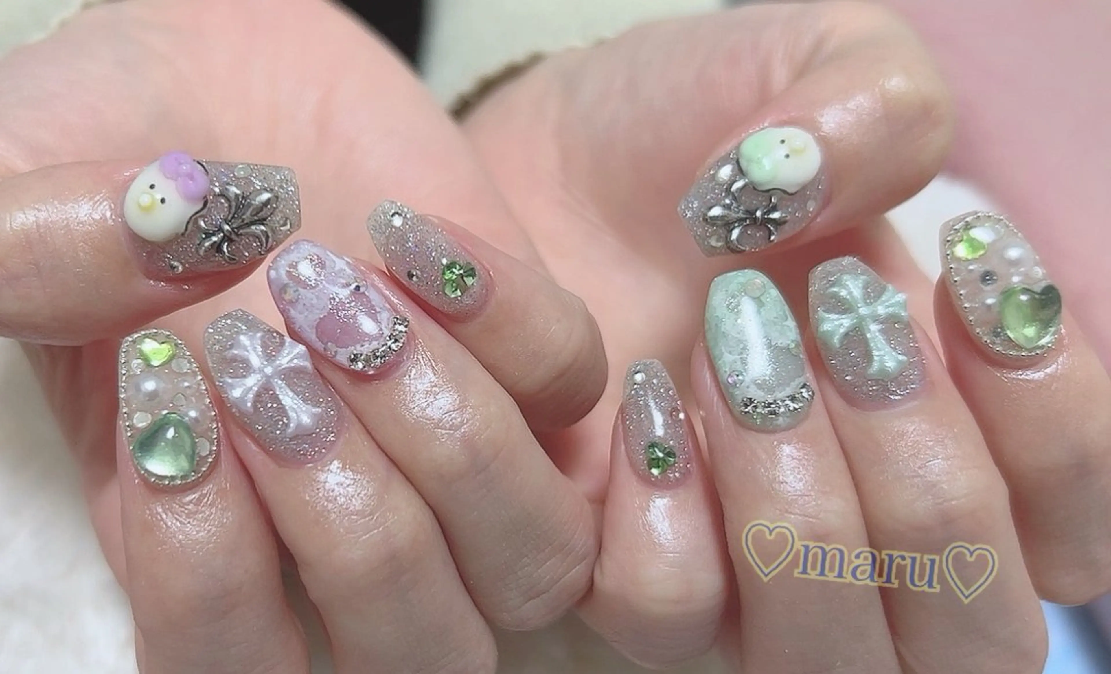 ネイル 持ち込み 赤色 ハンドネイル フットネイル まるみ ♡のその他イメージ