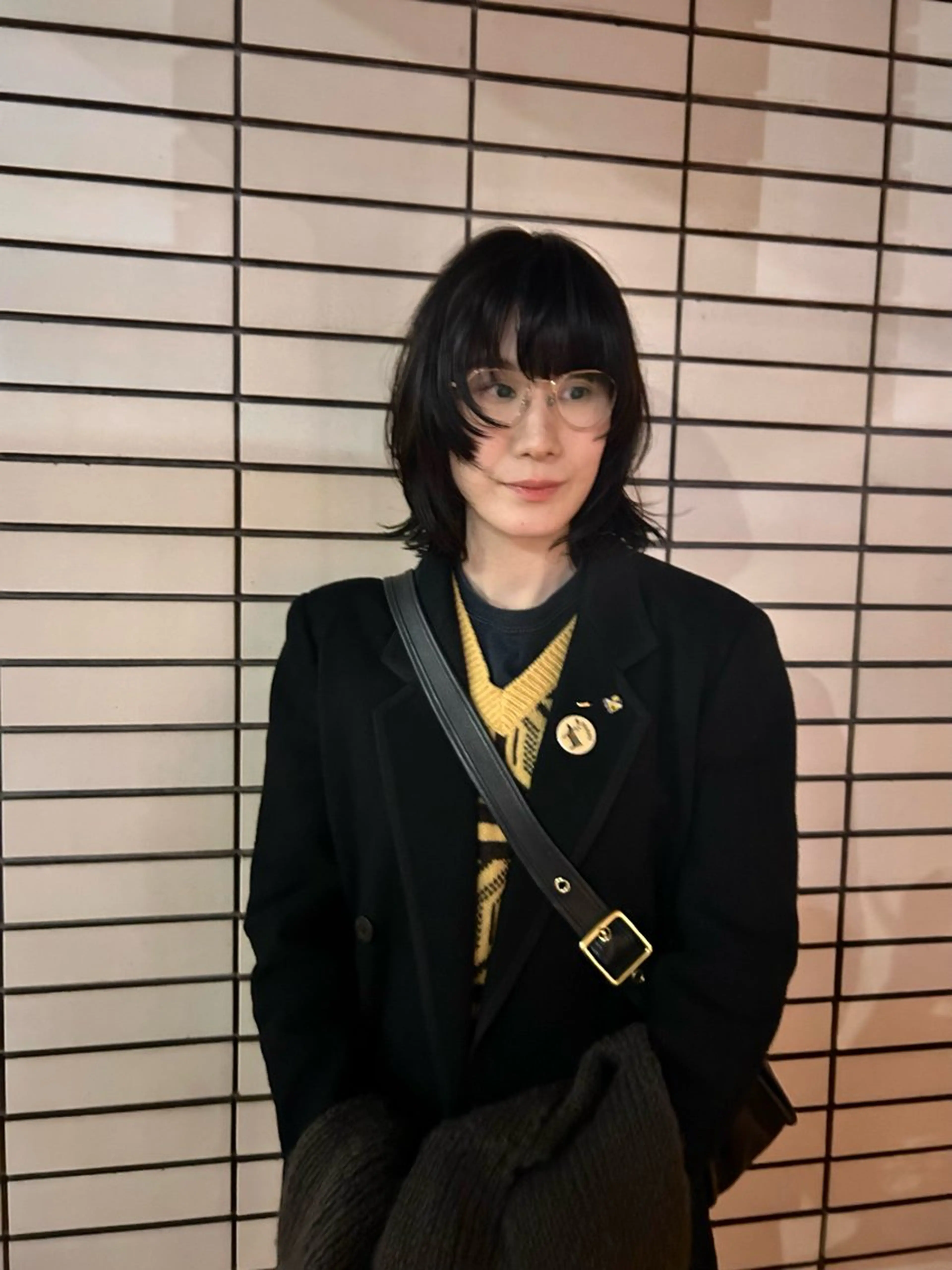 ミディアム カラー デザインカット/ パーマ/nanaのヘアスタイル