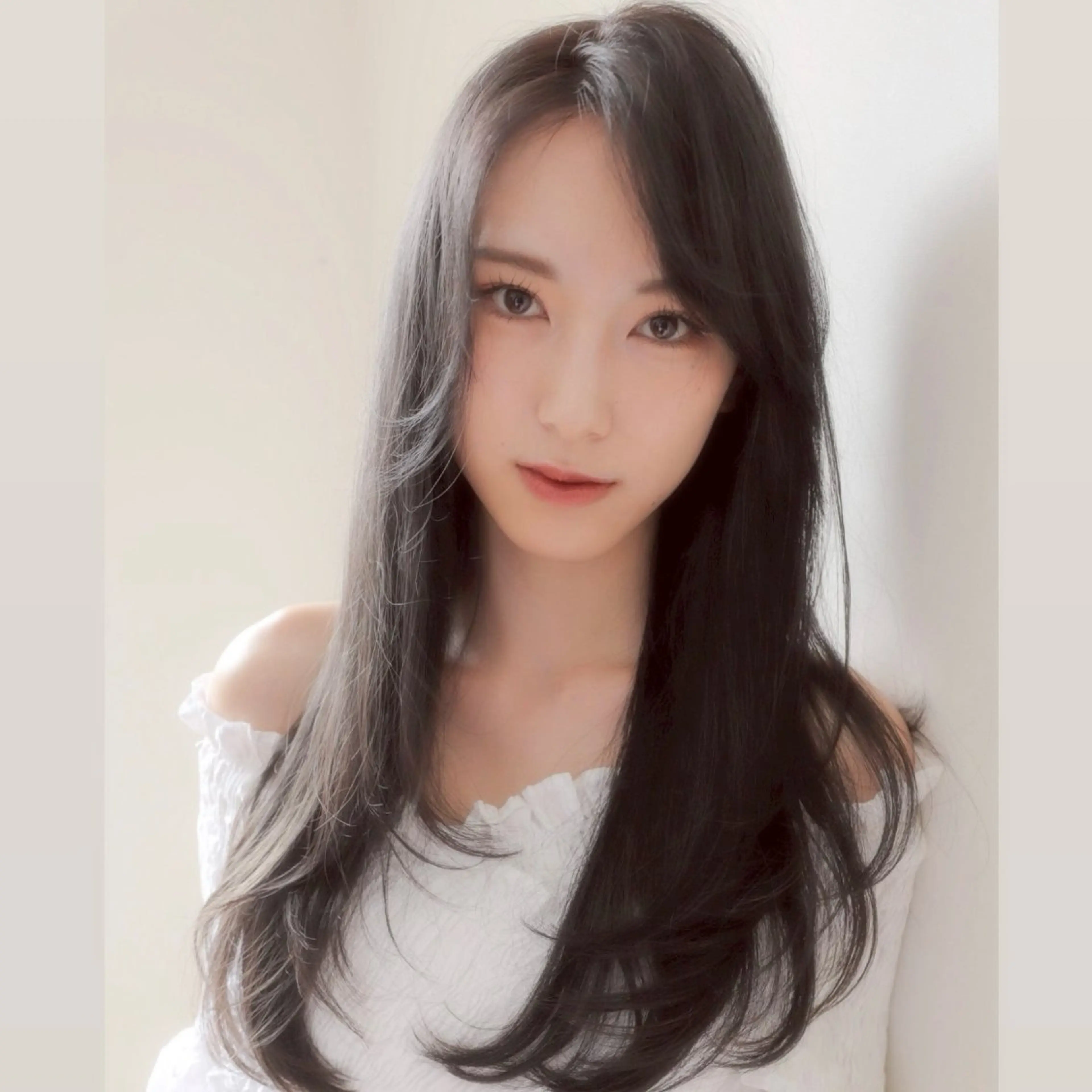 ロング カラー カット ヘアカラー トリートメント ミシェル /韓国ヘア🕊️のヘアスタイル