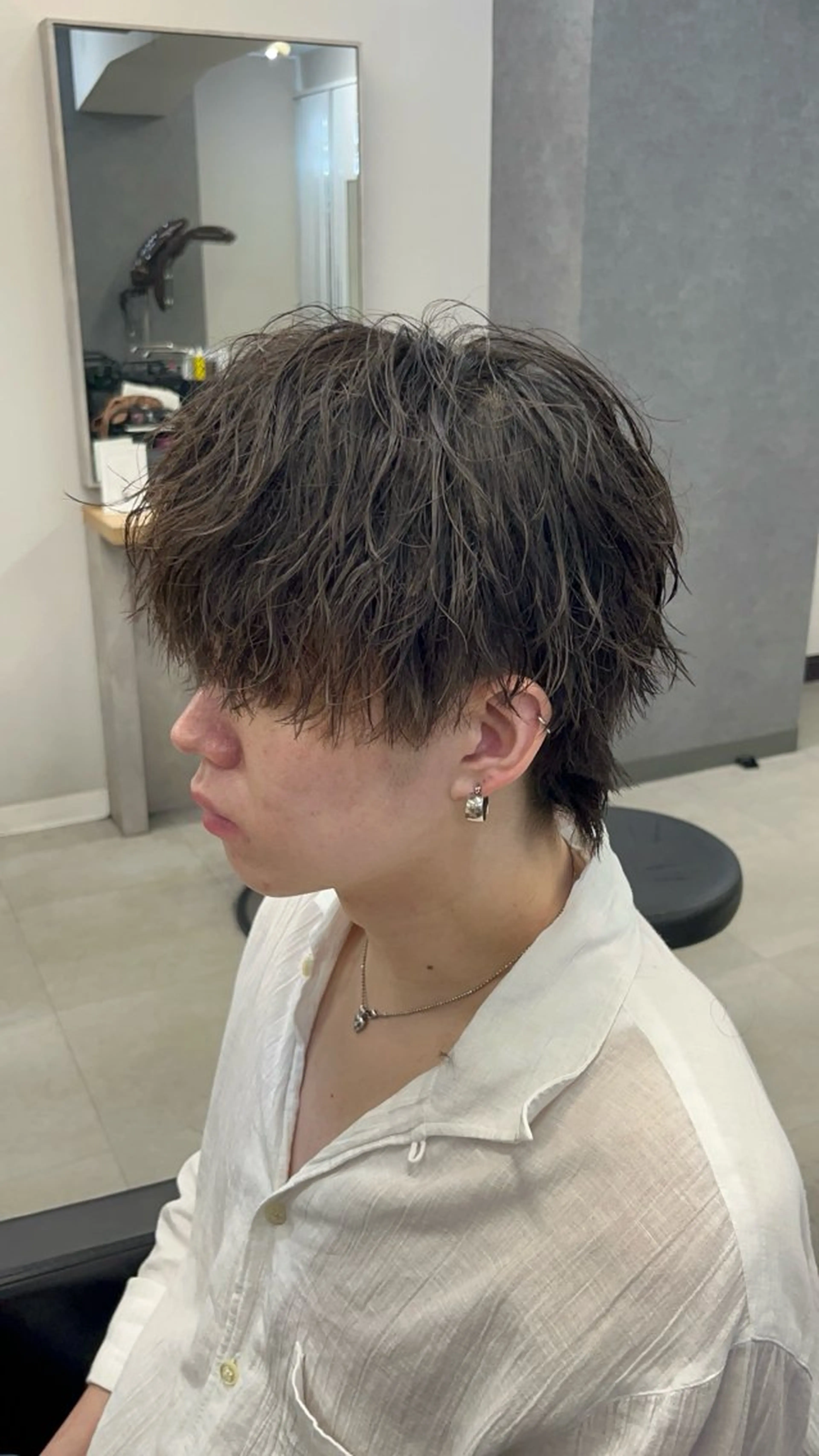 ミディアム AI TOKYO men's 渋谷所属・カマタ ハルキのヘアスタイル