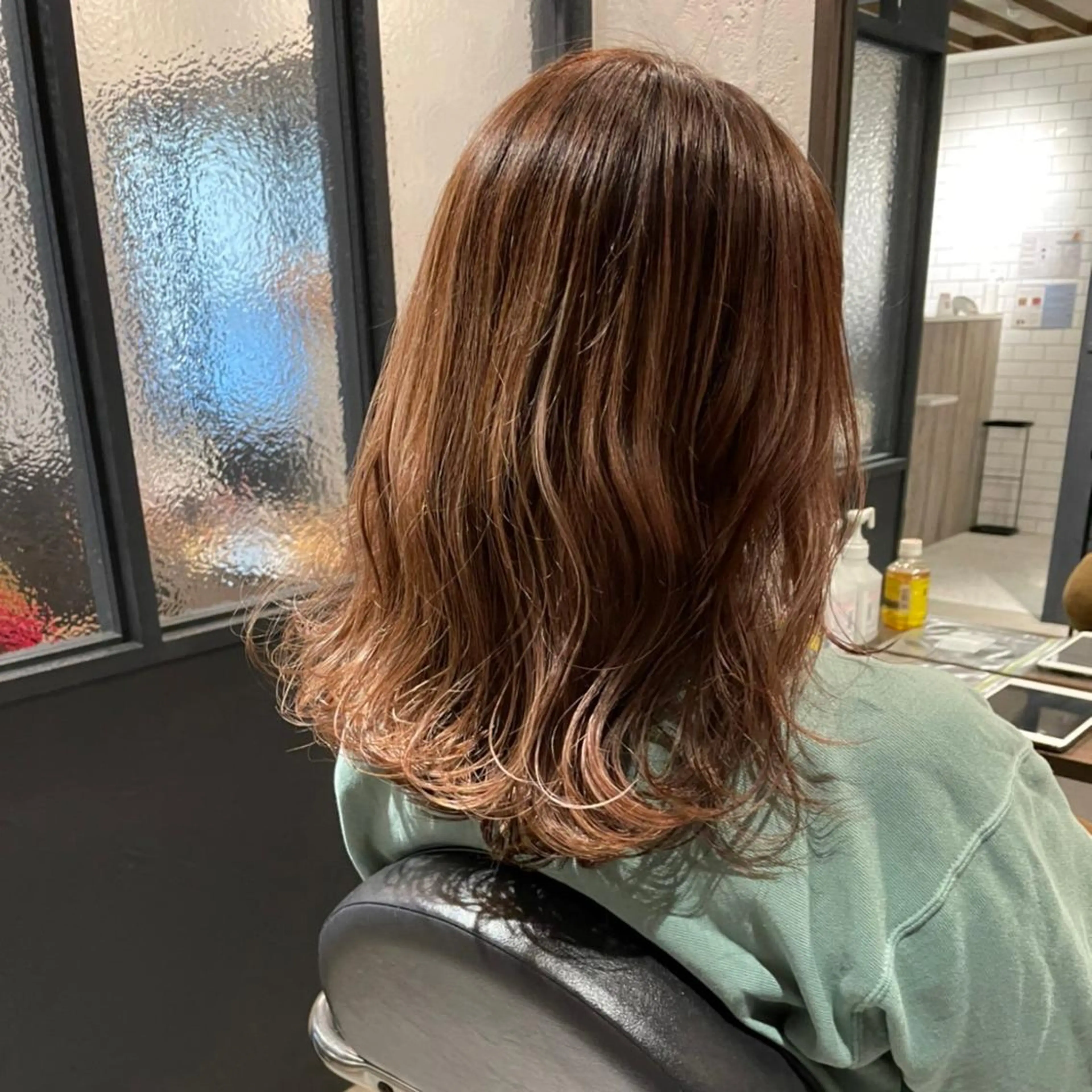 ロング カラー ブラウンカラー オレンジ オレンジブラウン ヘアカラー 瀬野 まみのヘアスタイル