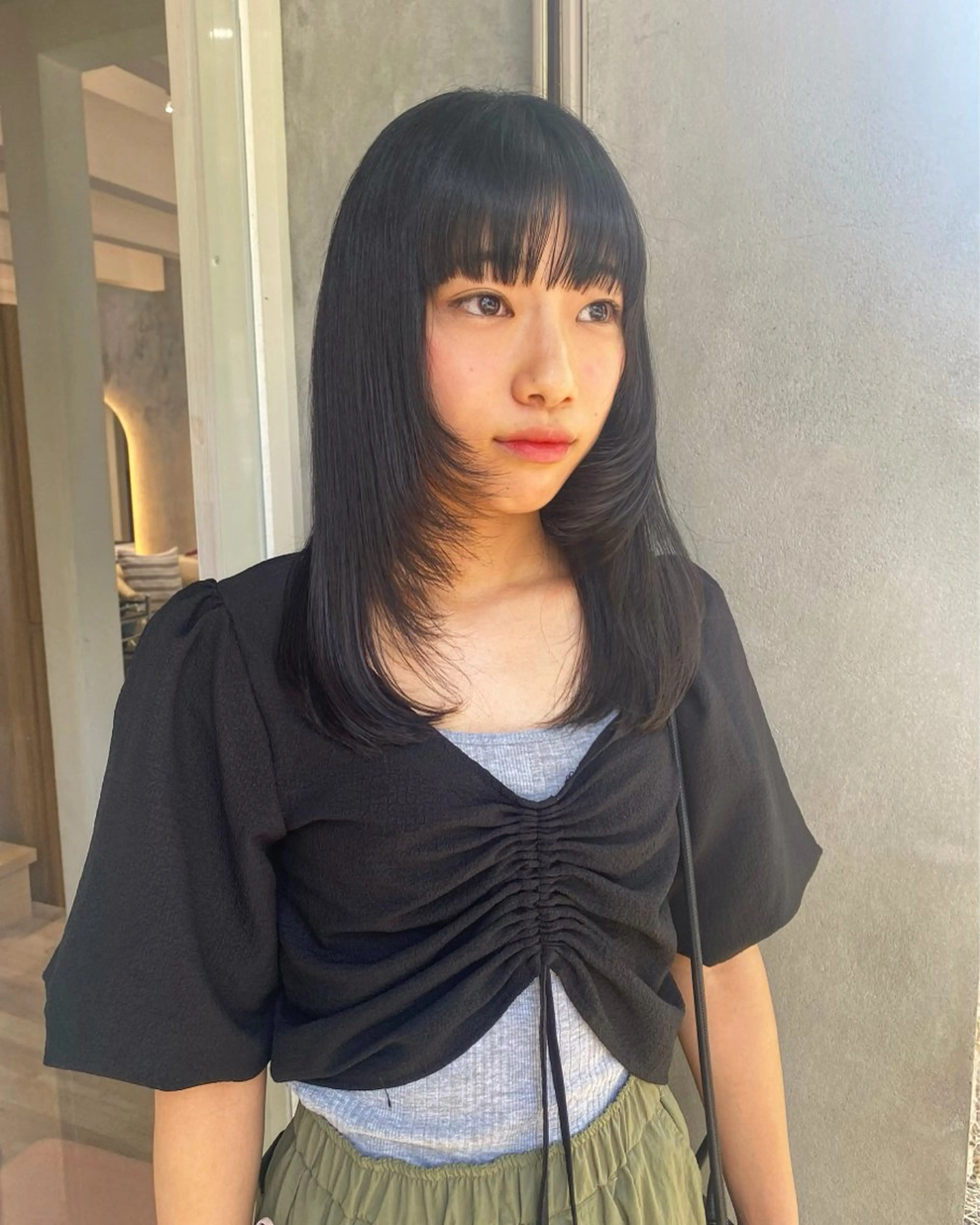 ロング カラー カット ヘアカラー トリートメント SHICENEケイ レイヤーカット🦋のヘアスタイル