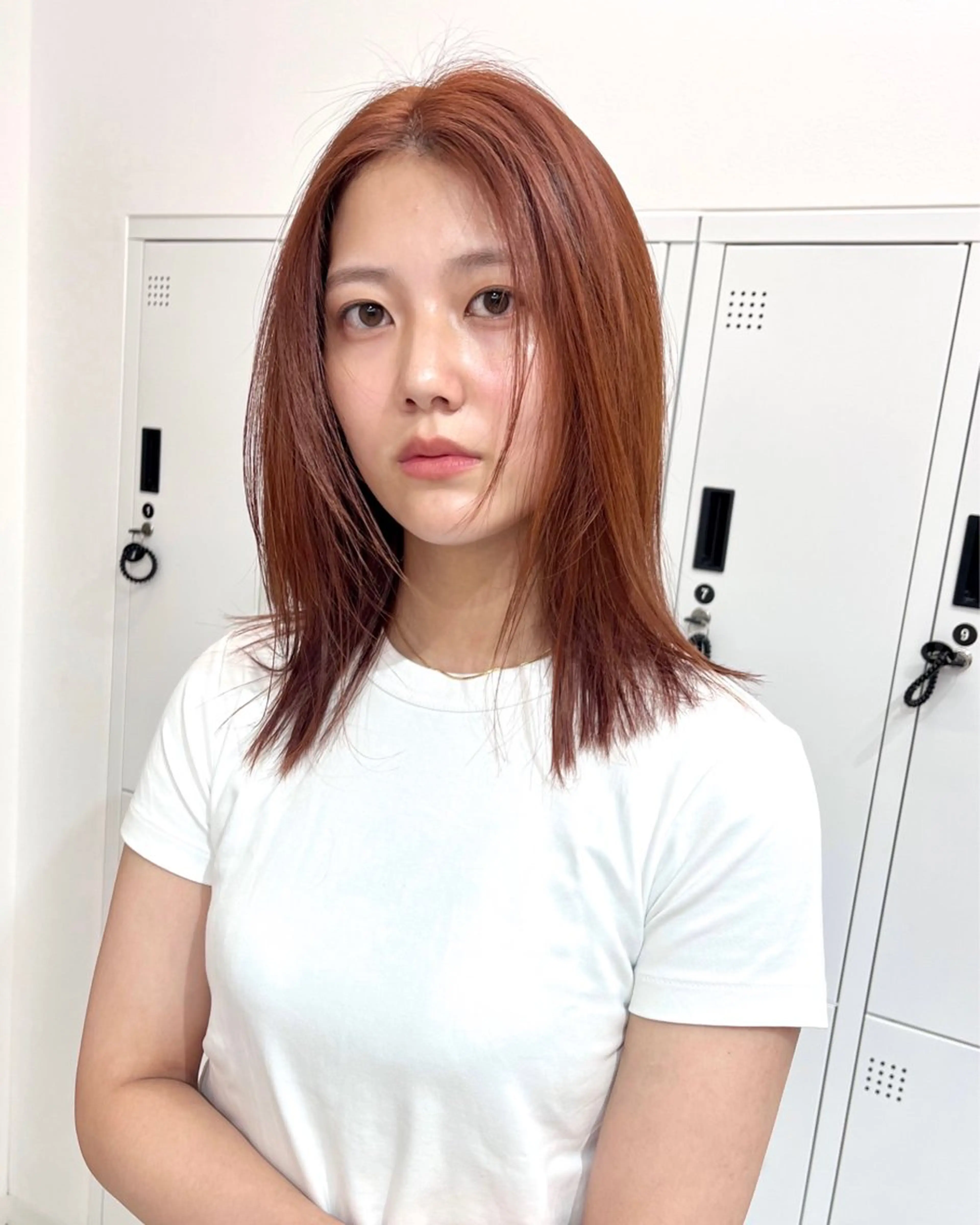 ロング カラー パーマ ヘアアレンジ メンズ キッズ カット ヘアカラー トリートメント ✨艶ハイトーン/ 💗モモ໒꒱のヘアスタイル