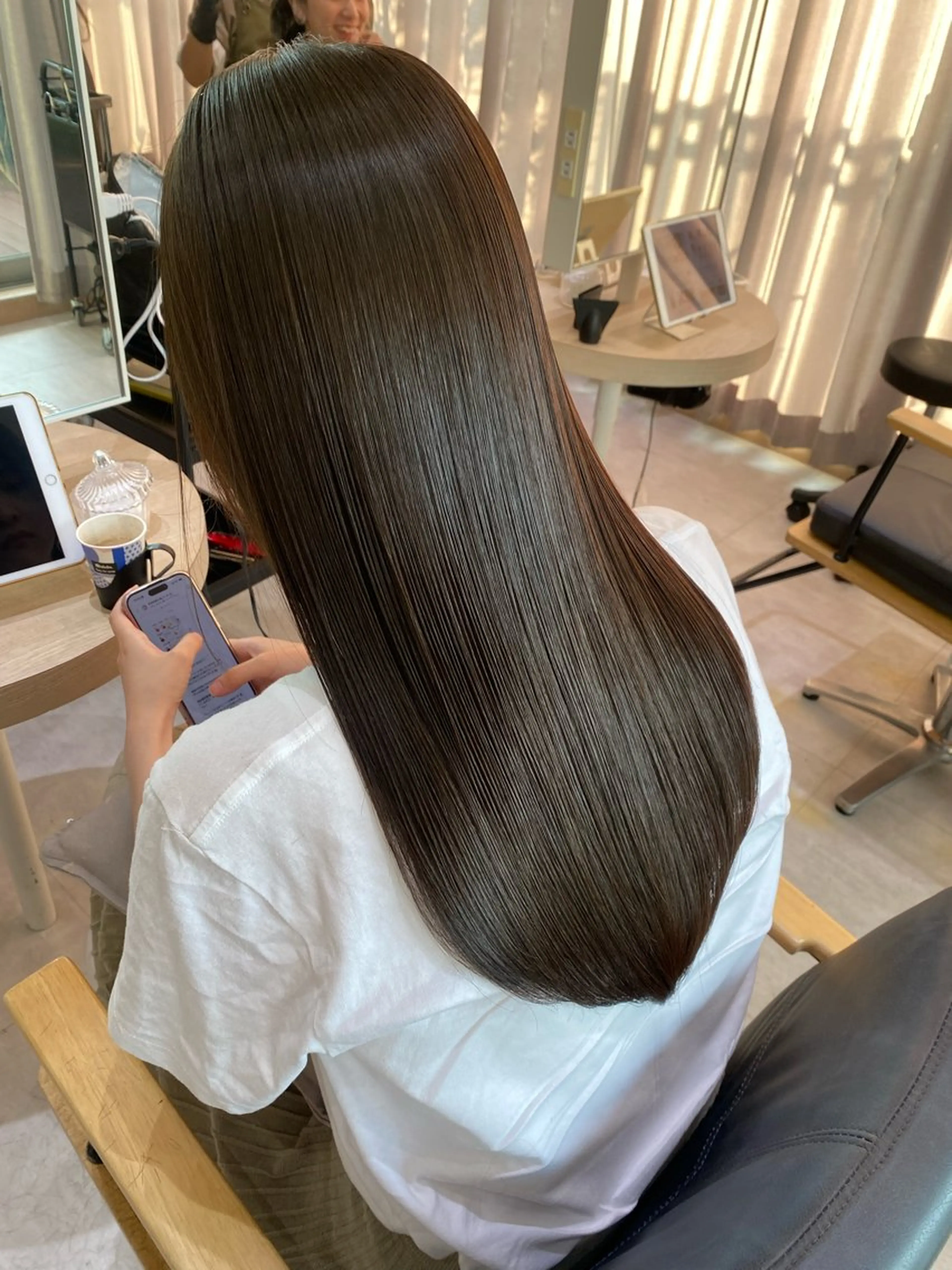 ミディアム カット ヘアカラー トリートメント 中村一樹/髪質改善/ 艶髪/艶カラー/美髪のヘアスタイル