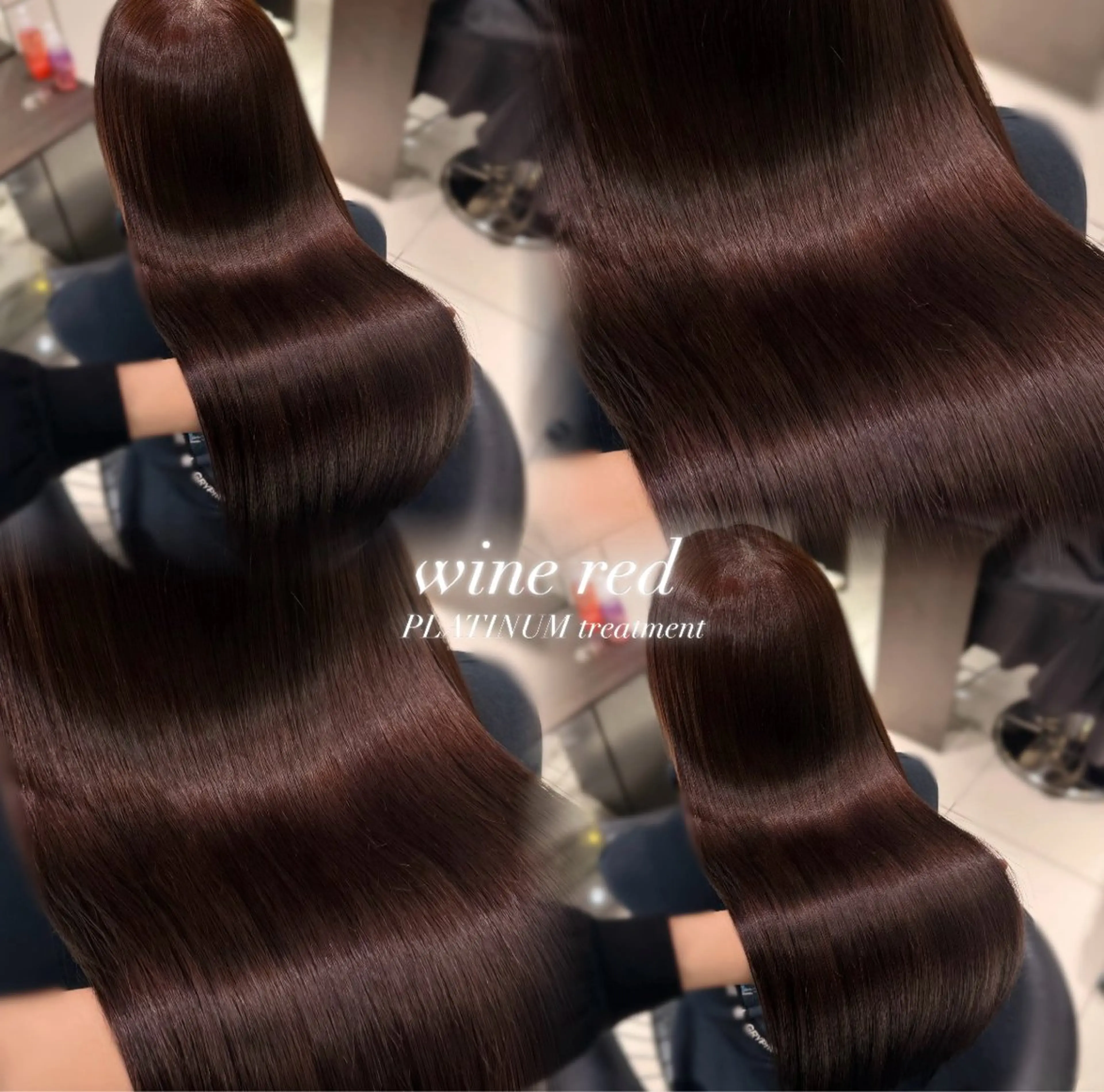 セミロング カラー ヘアカラー トリートメント 韓国系艶髪🎀 miyuuのヘアスタイル