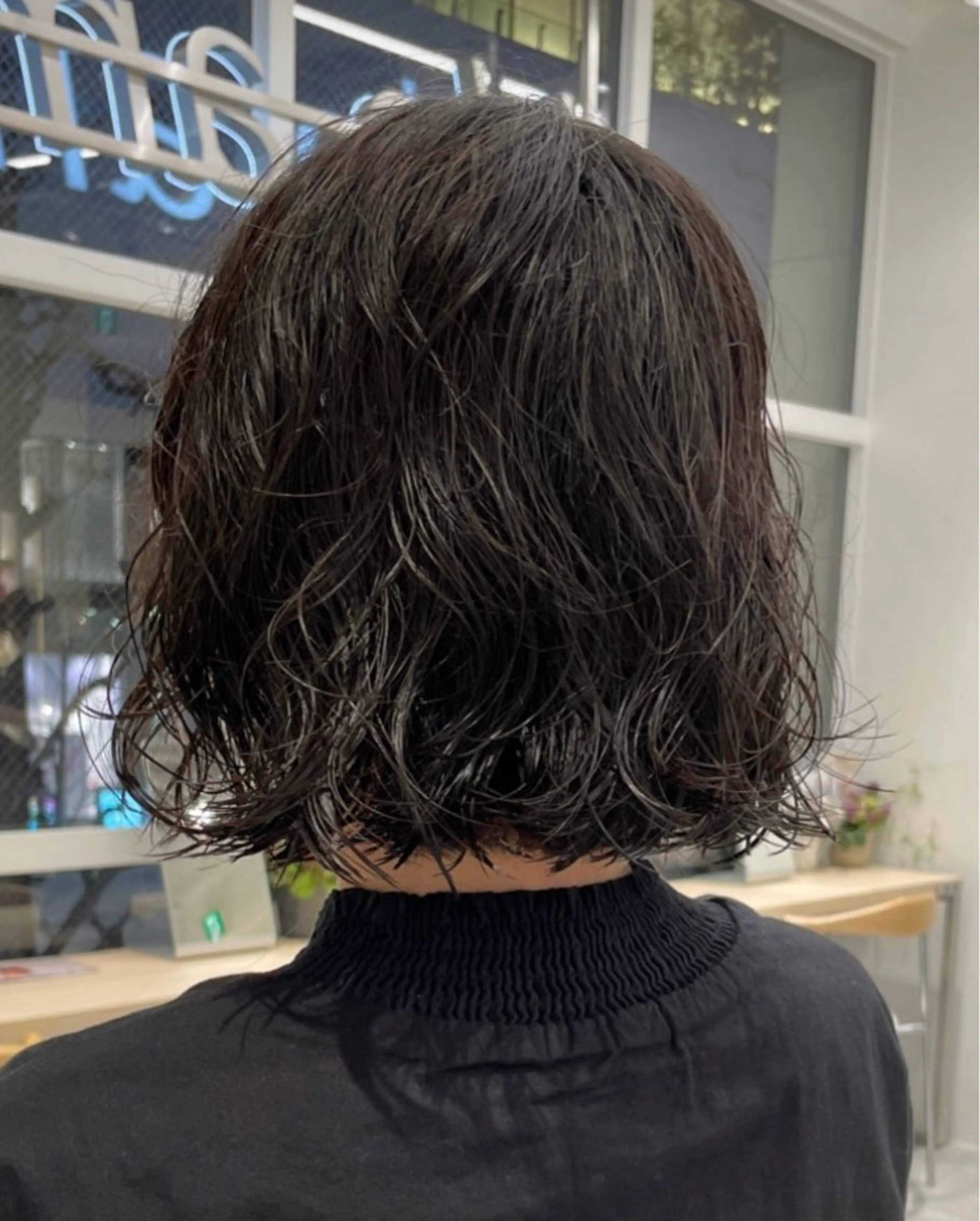 パーマ ばんちなつ / ボブ/透明感カラーのヘアスタイル