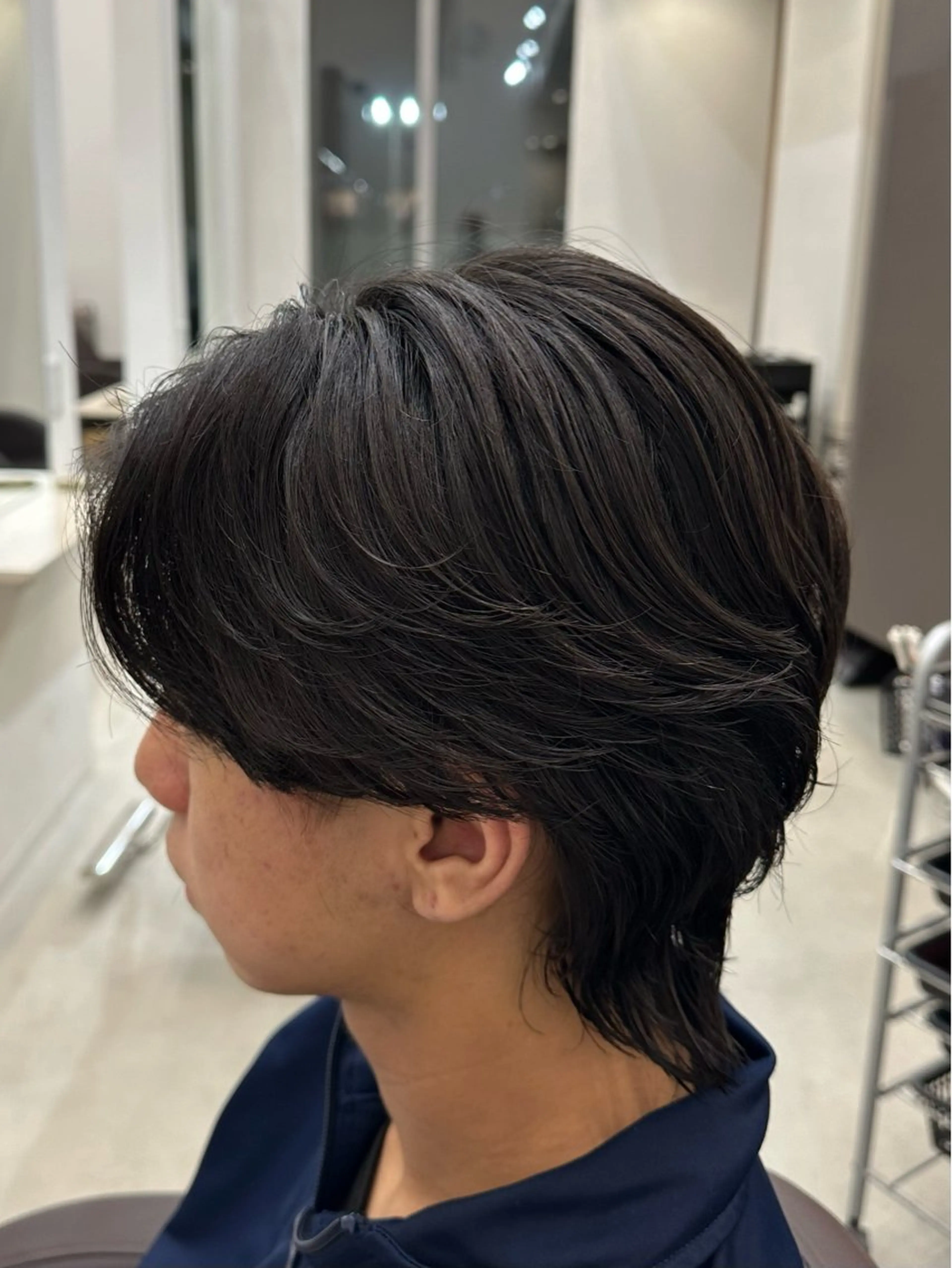 パーマ メンズ フェザーパーマ メンズパーマ カット パーマ 茂木 理紗のヘアスタイル