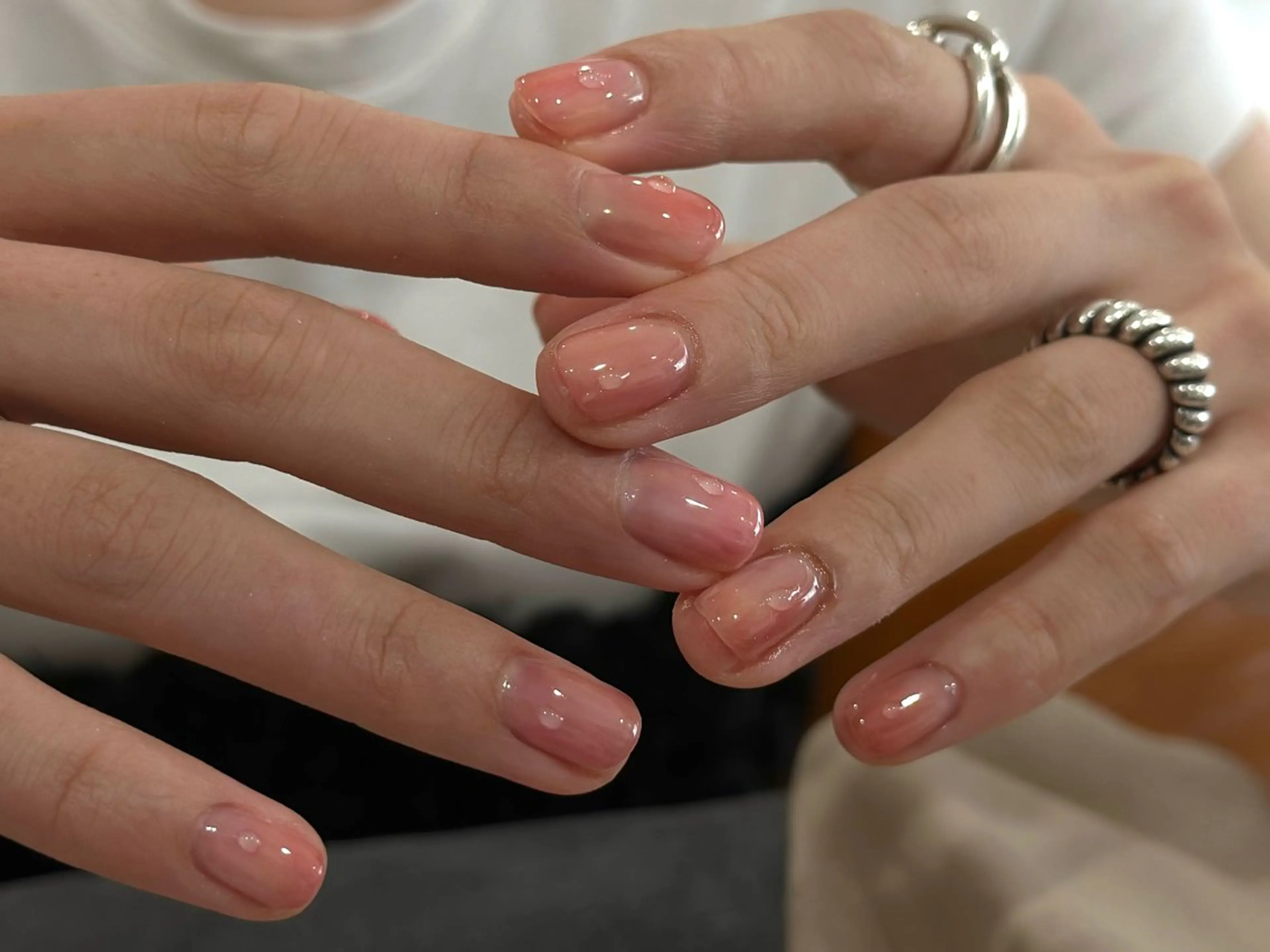ネイル アートネイル ピンク シンプルネイル ANOVA所属・ANOVA アノヴァのネイルデザイン