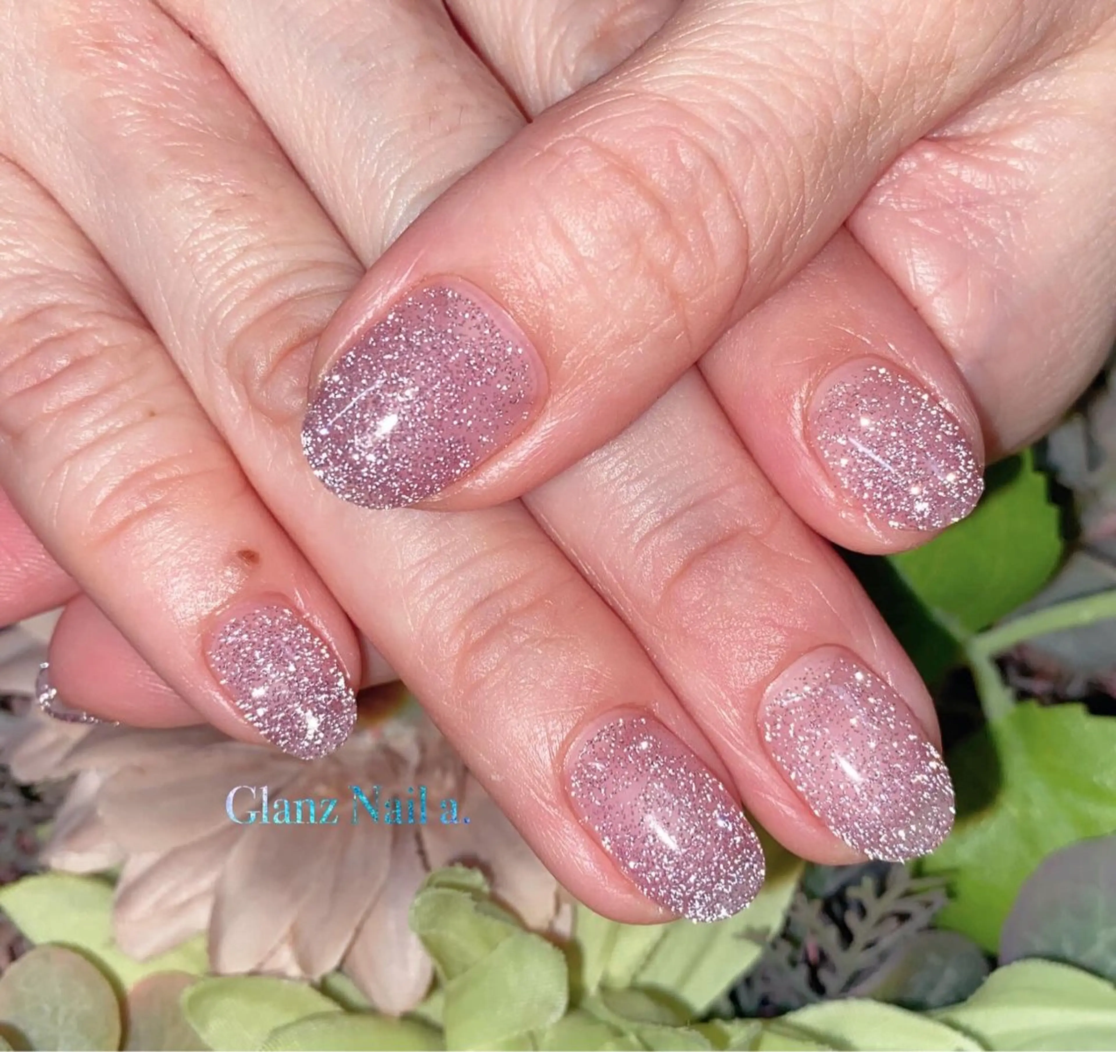 ネイル フラッシュネイル ジェルネイル ワンカラーネイル Glanz  Nail aのネイルデザイン