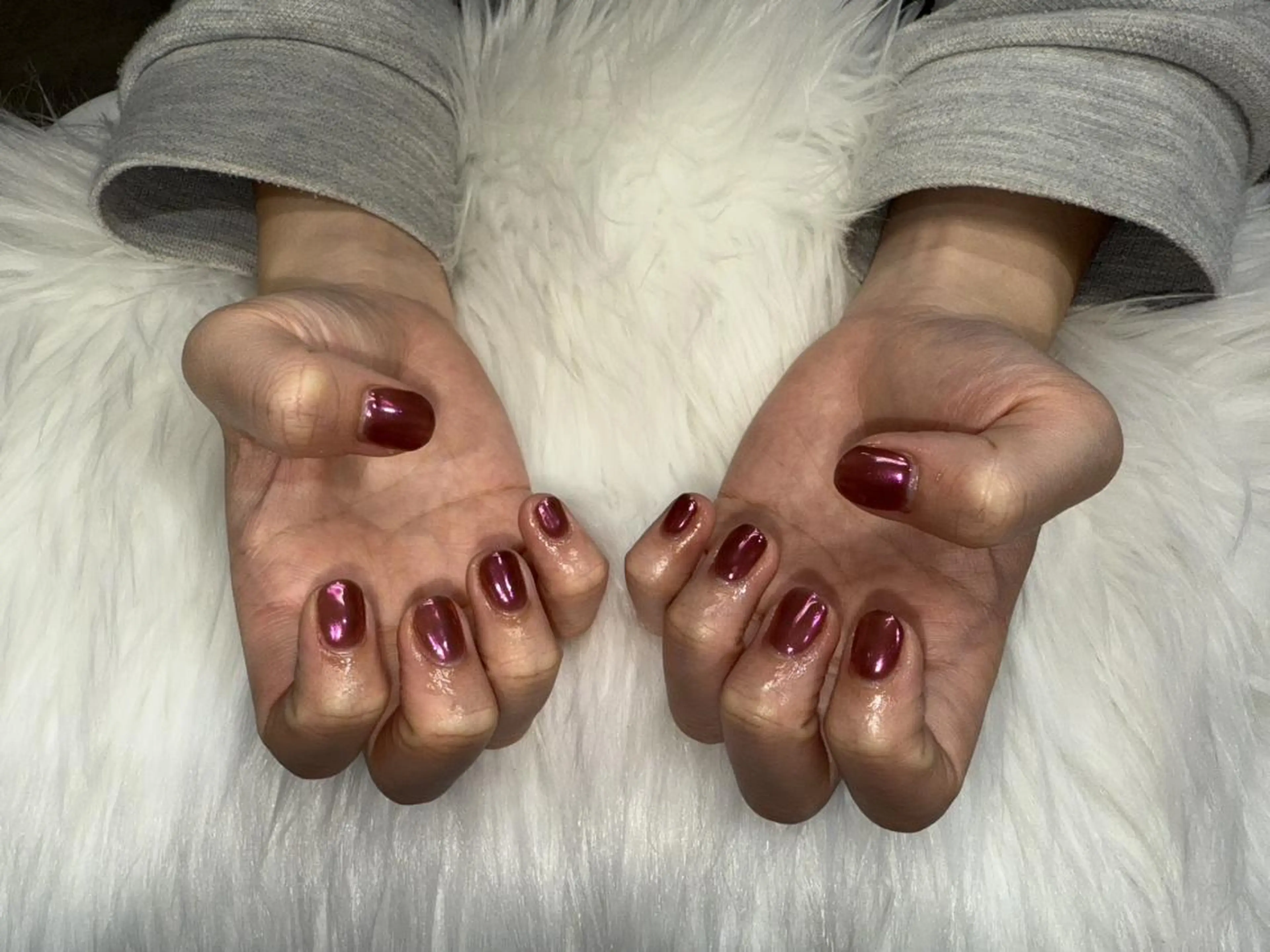 ネイル オーロラネイル ピンク ハンドネイル Nail Salon Lindaのネイルデザイン