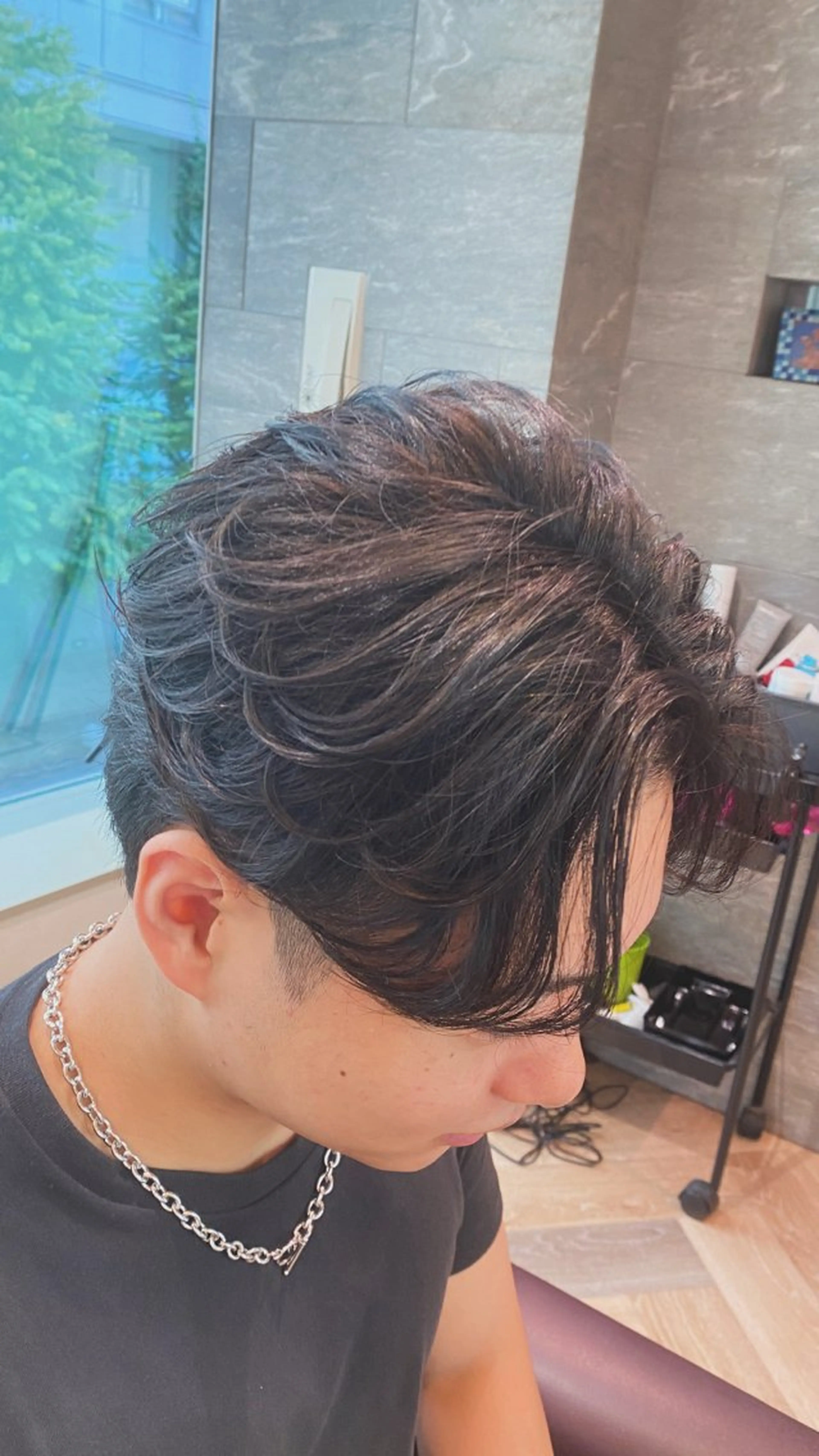 メンズ メンズ特化/フェザー /パーマ/伊勢元のヘアスタイル