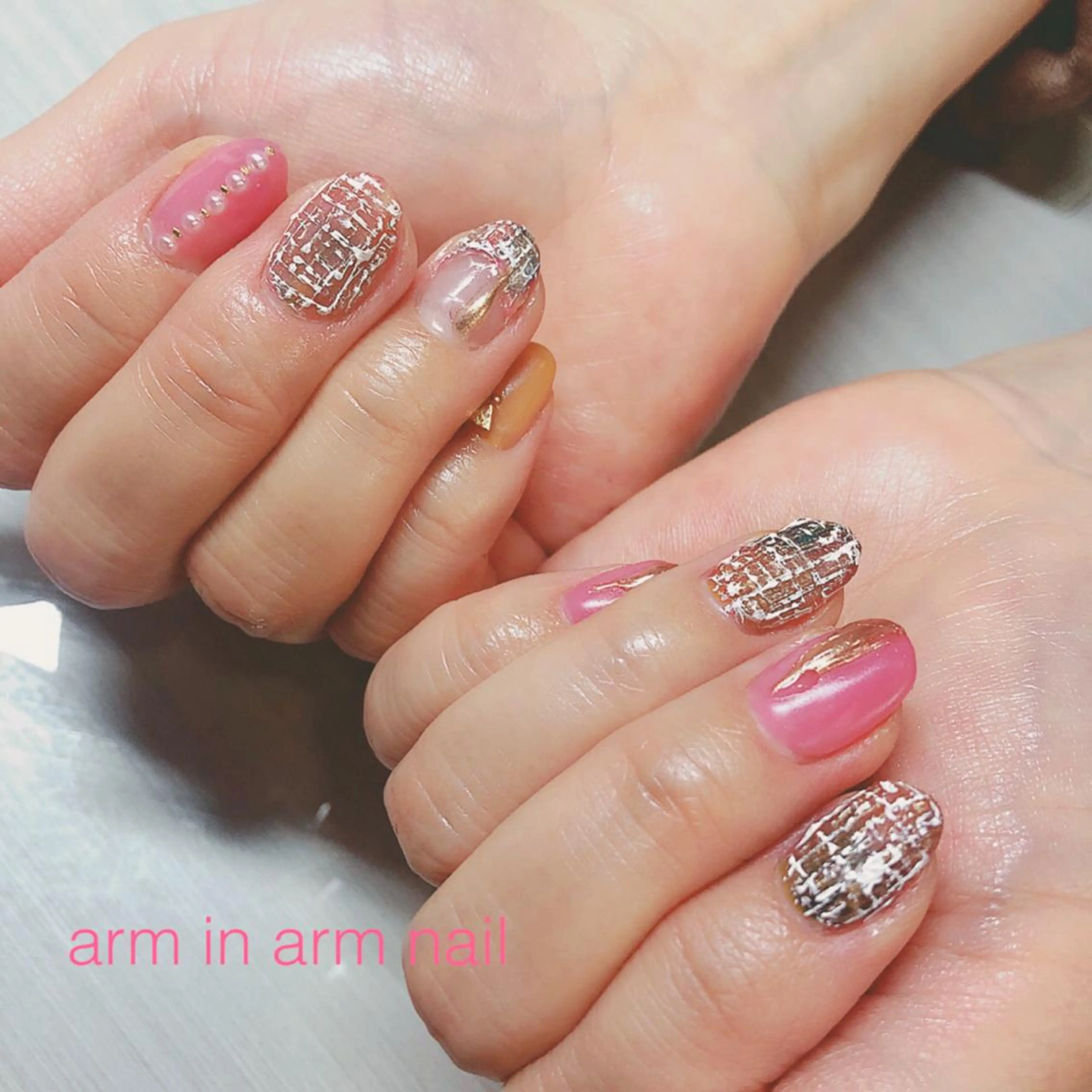 ネイル arm in arm ︎✿Yamamotoのマツエク・マツパデザイン
