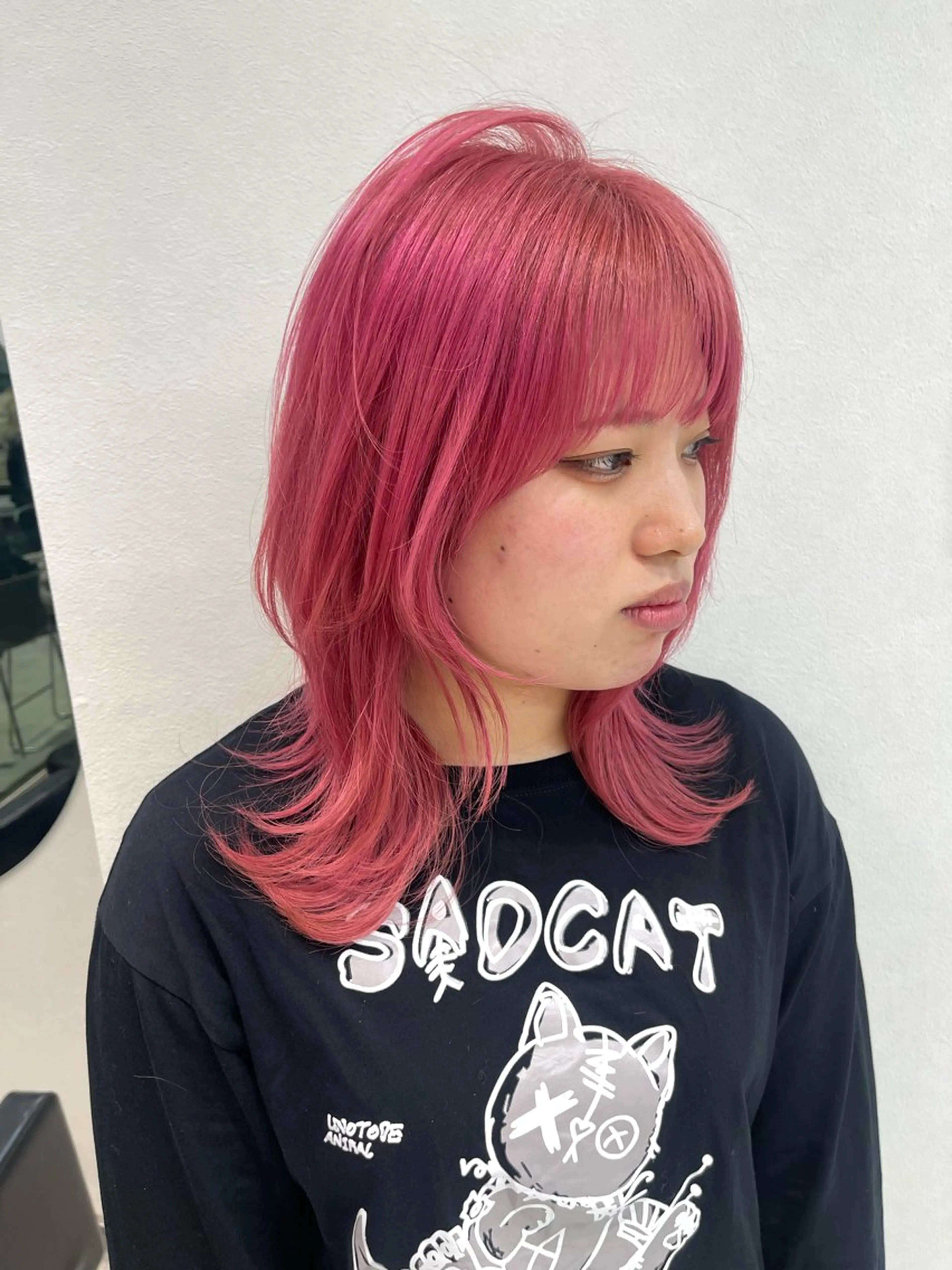 カラー ヘアカラー TENSHO ハイトーンレイヤーのヘアスタイル