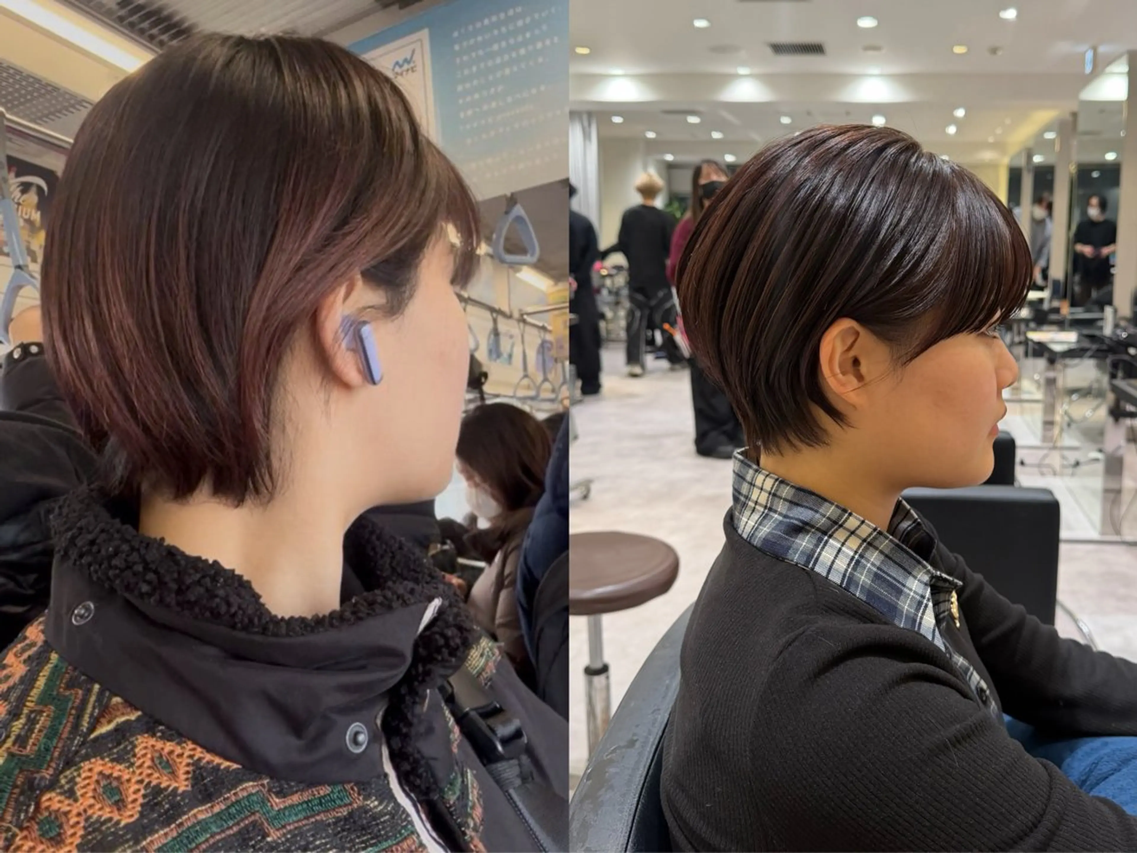 ショート カット ヘアカラー 髙山 莉愛のヘアスタイル