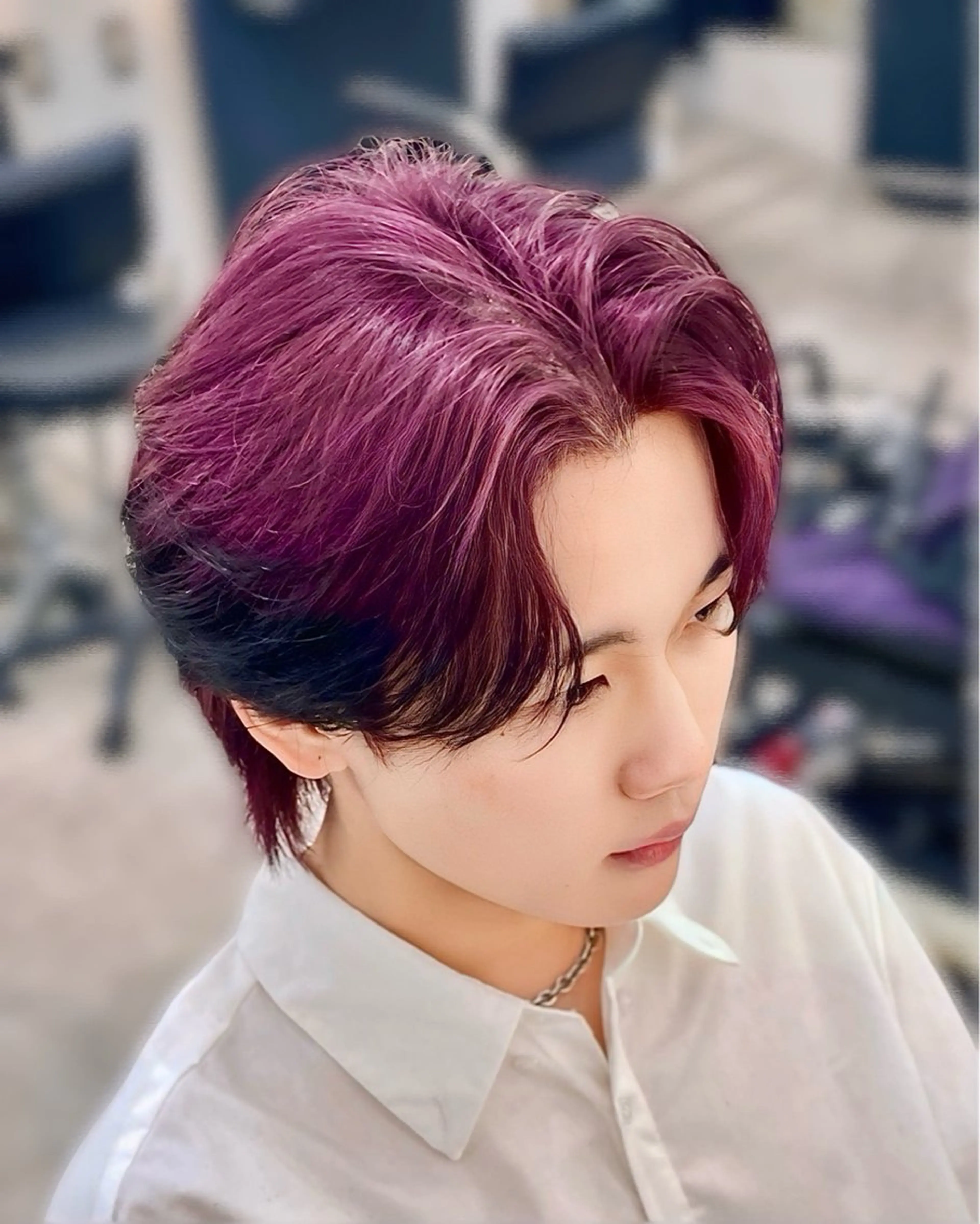 ショート カラー メンズ メンズブリーチ ブリーチ レッドカラー カット ヘアカラー トリートメント メンズカラー、カット /KANTAのヘアスタイル