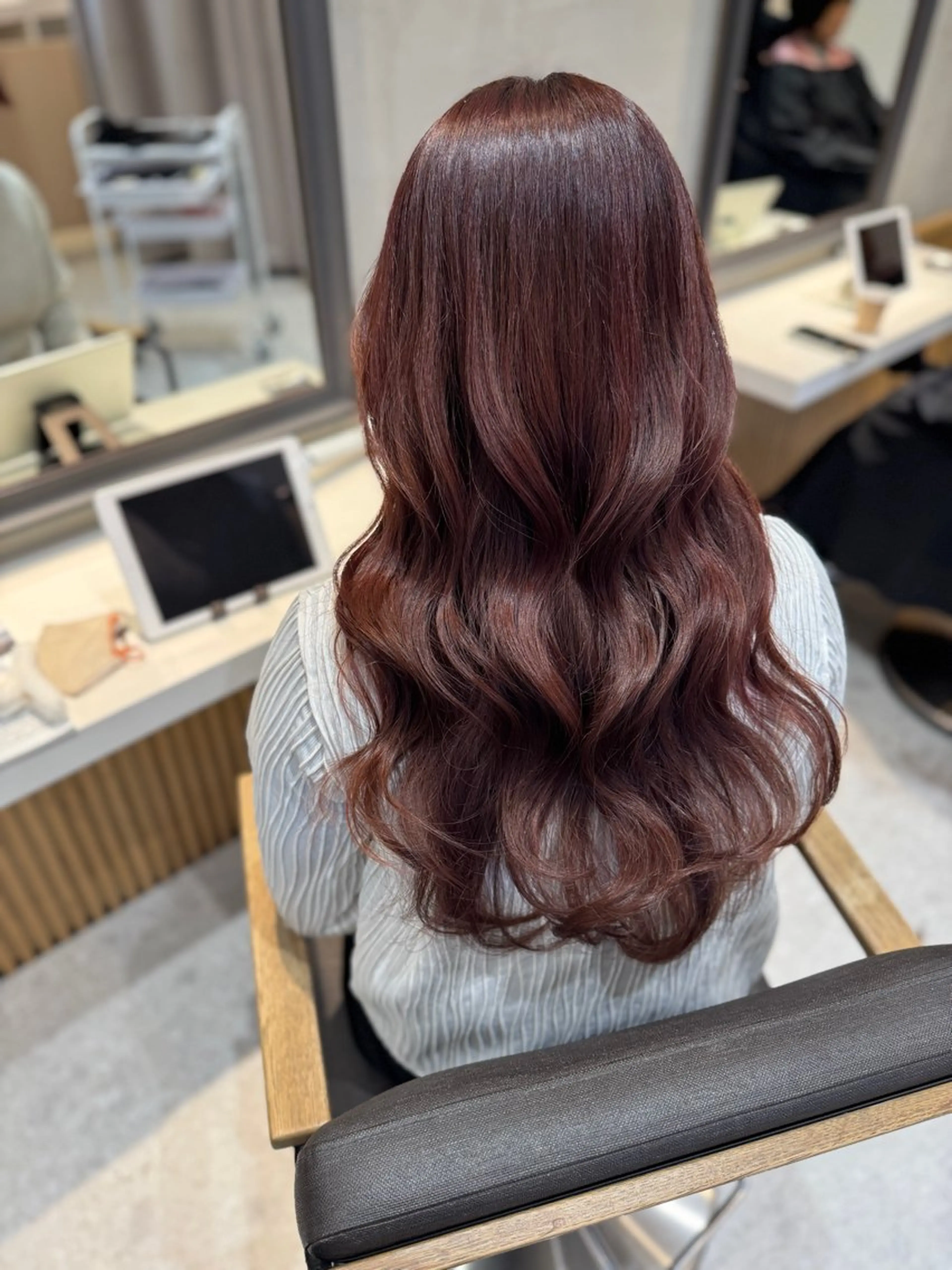 セミロング カラー ブリーチなしWカラー ヘアセット🎀はるかのヘアスタイル