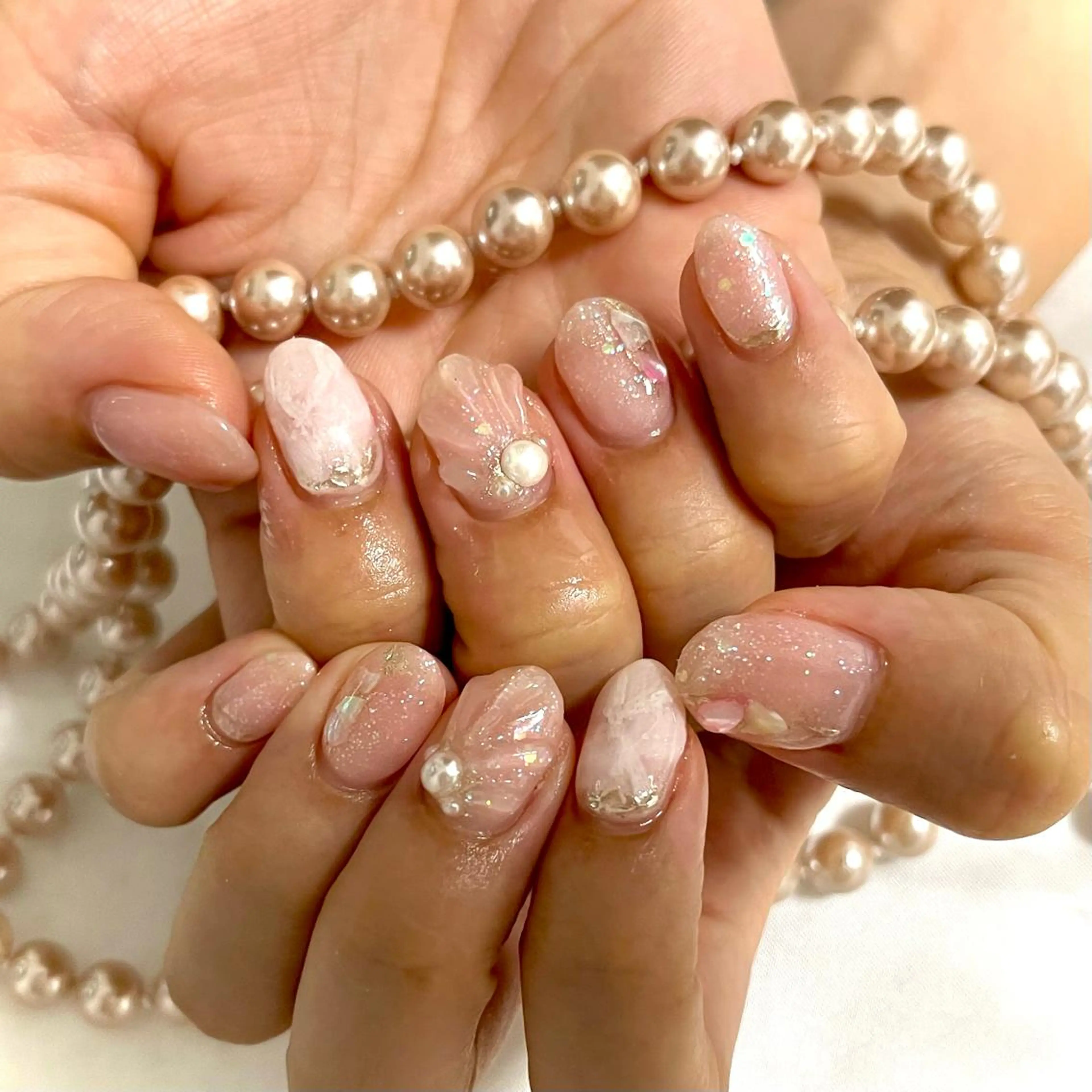 ネイル 大理石ネイル(マーブル) 韓国ネイル💠 Tomoのネイルデザイン