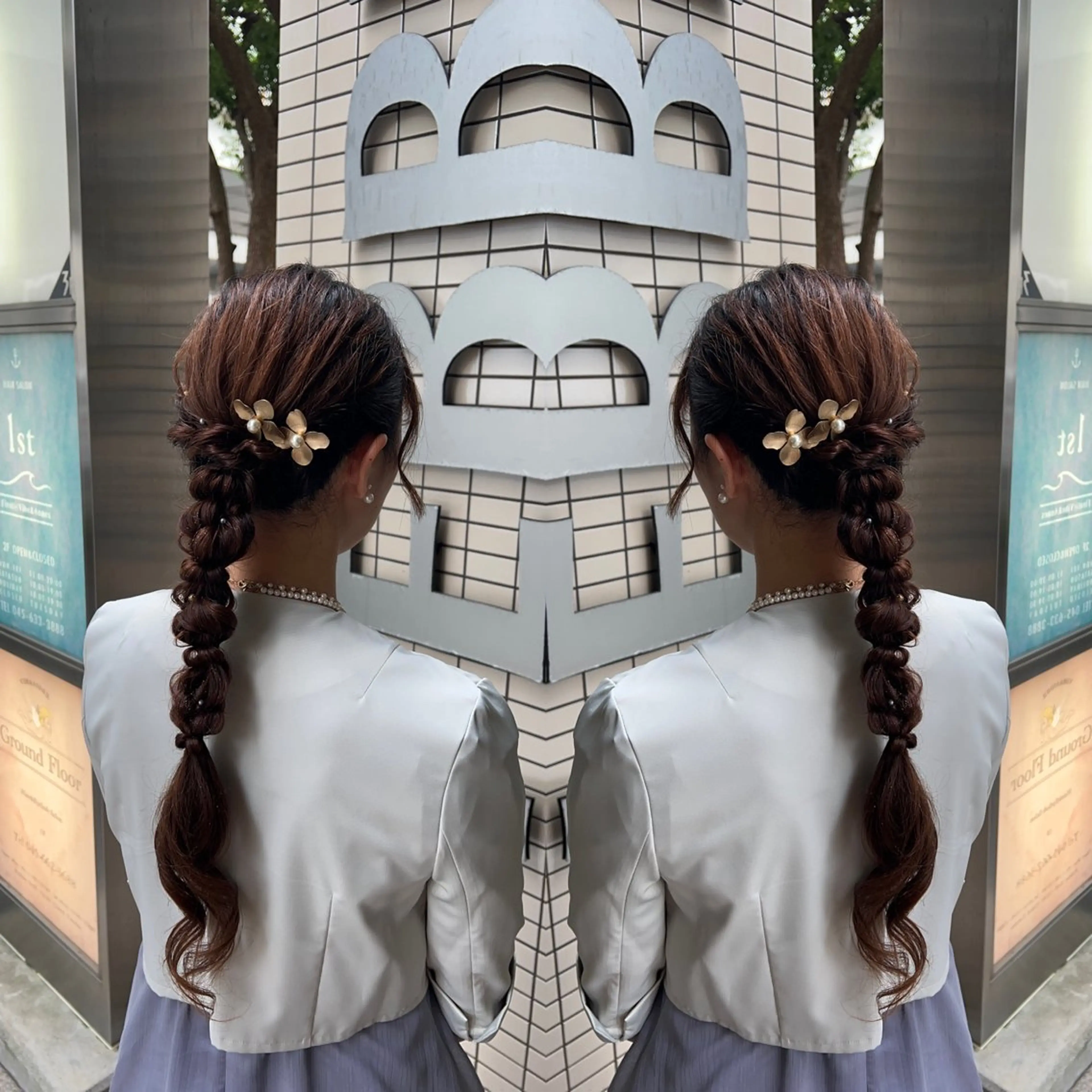 ロング ヘアアレンジ ヘアセット レイヤー/ボブ/ ミニボブ/AOIのヘアスタイル