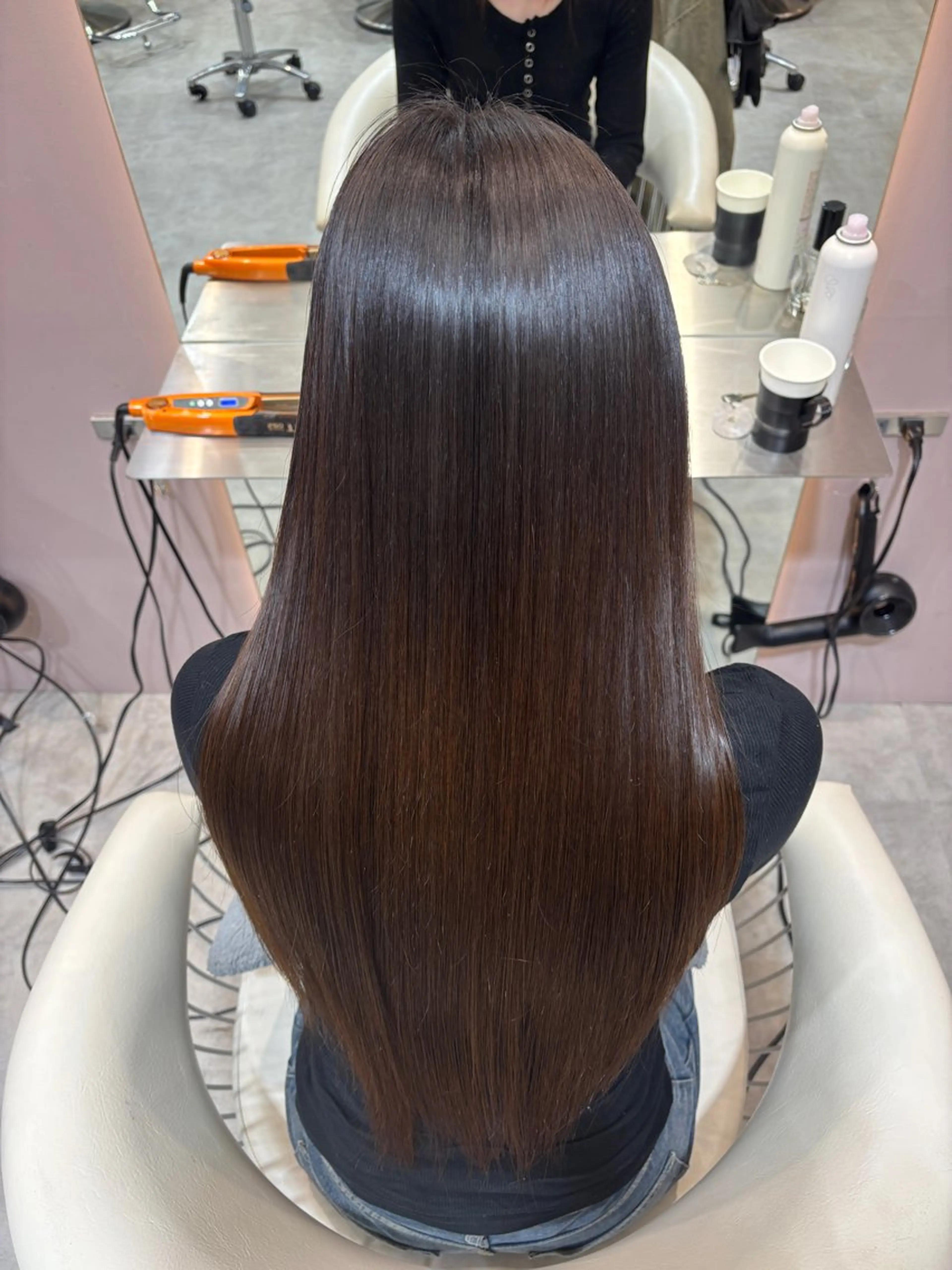 ロング カラー 髪質改善 カット ヘアカラー 縮毛矯正 美髪矯正🫧/ 吉田こうすけのヘアスタイル