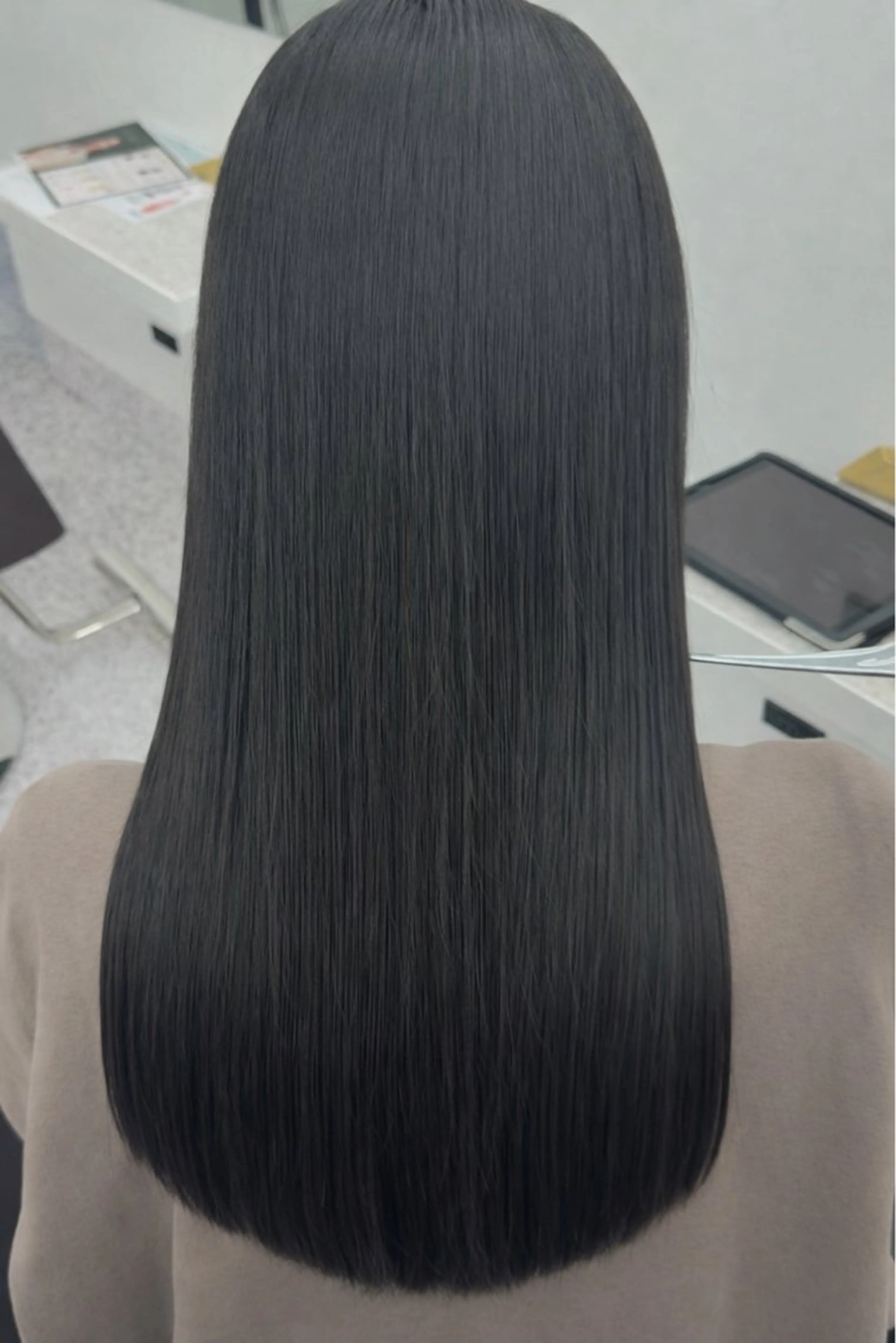 ロング カラー パーマ ヘアアレンジ メンズ カット 縮毛矯正 トリートメント 透明感カラー／ 新潟万代/池野里衣のヘアスタイル