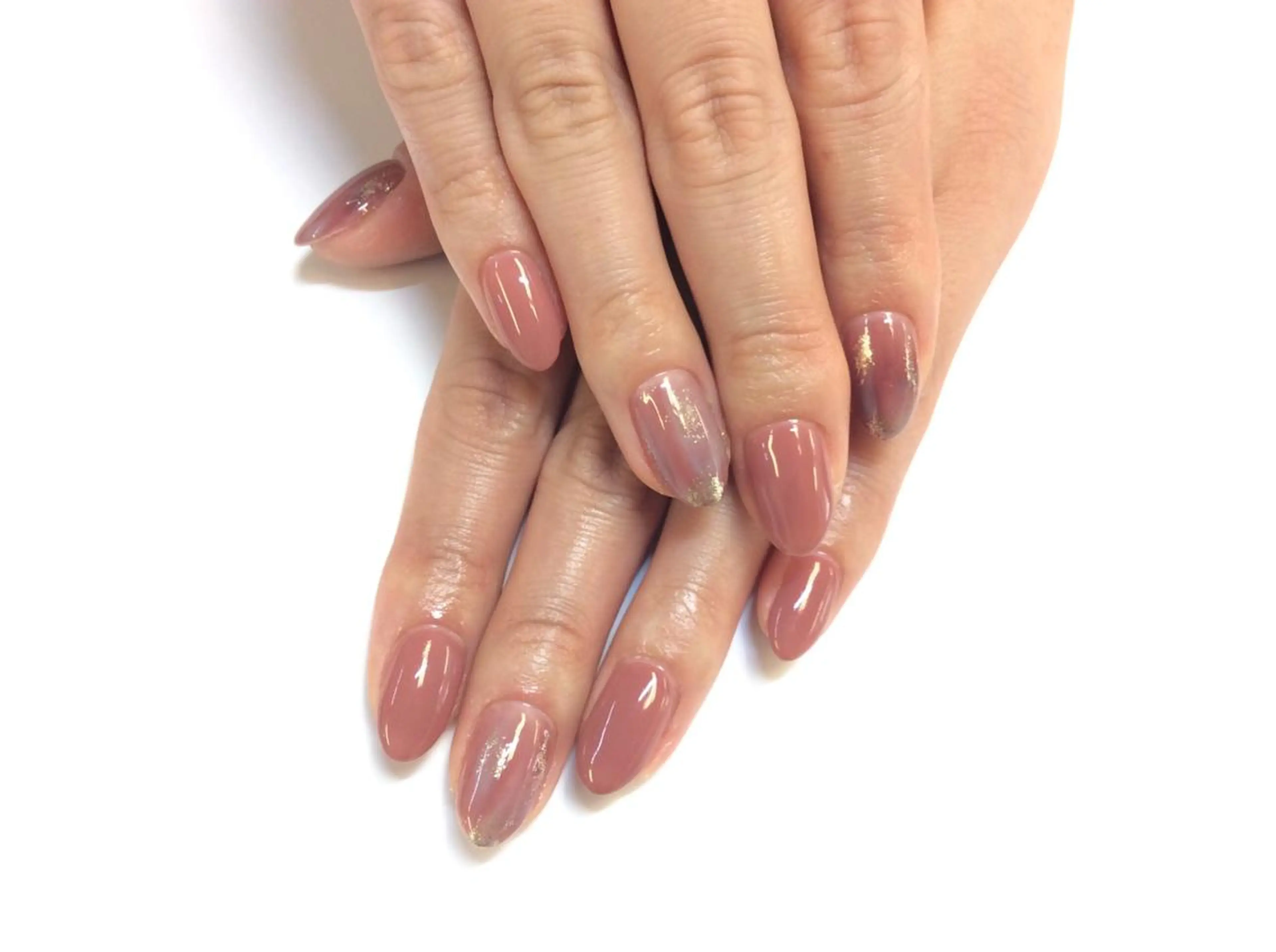 ネイル アートネイル 持ち込み ニュアンスネイル 新橋 ルキナ スタッフのネイルデザイン