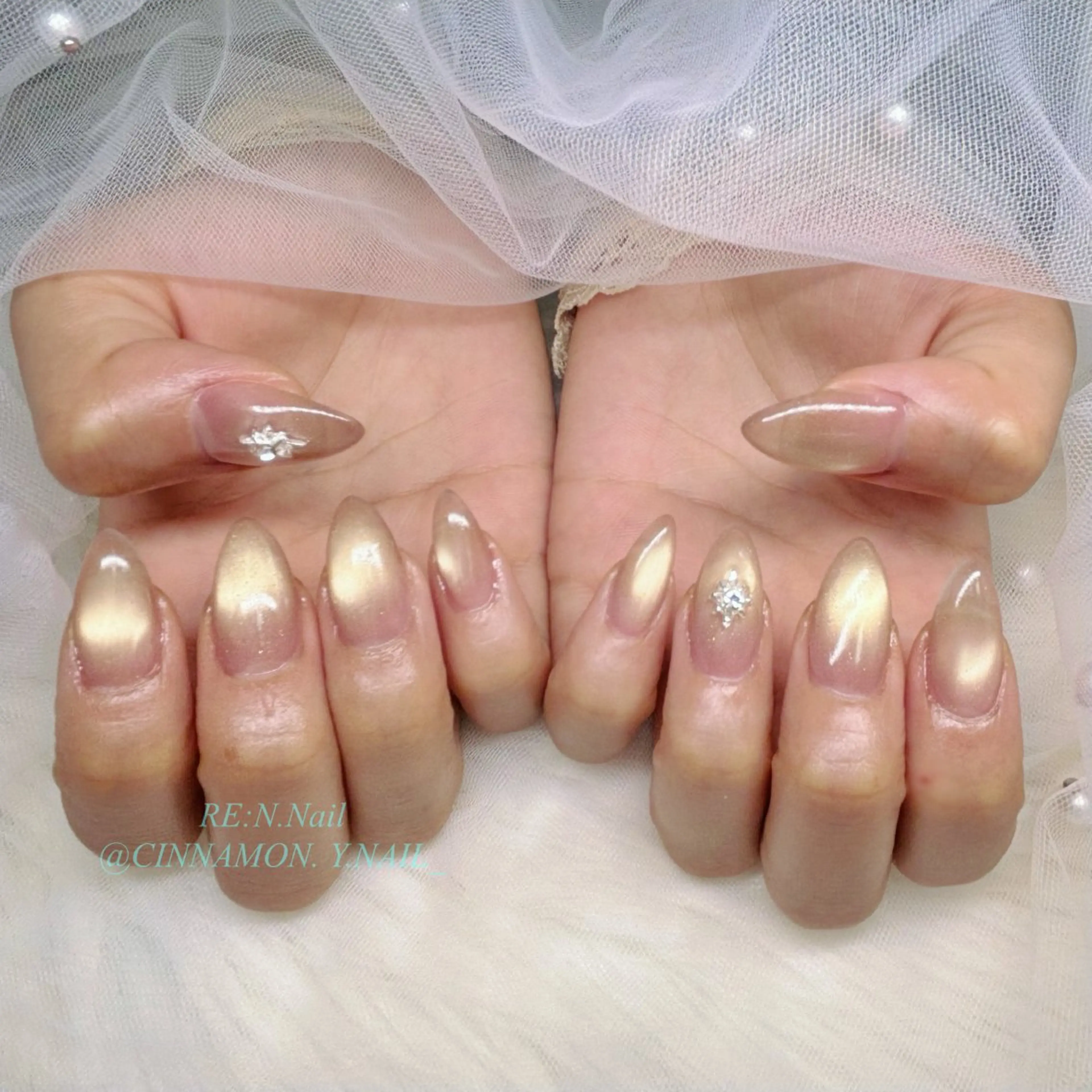 ネイル ハンドネイル Yuna🩵 RE:N.Nailのネイルデザイン