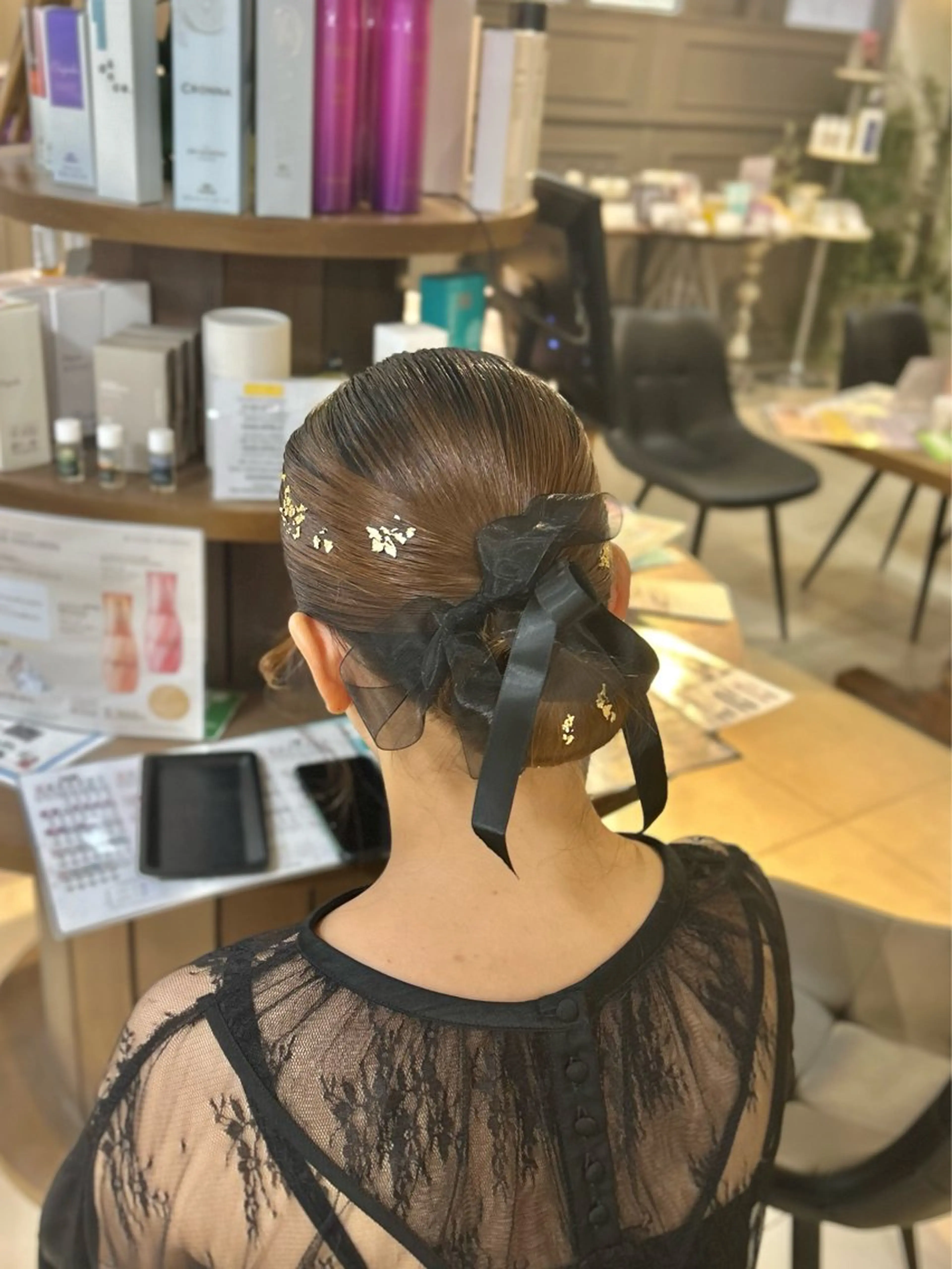 ヘアアレンジ ヘアセット 暖色カラー/アレンジ /束間まつげ🌼のヘアスタイル