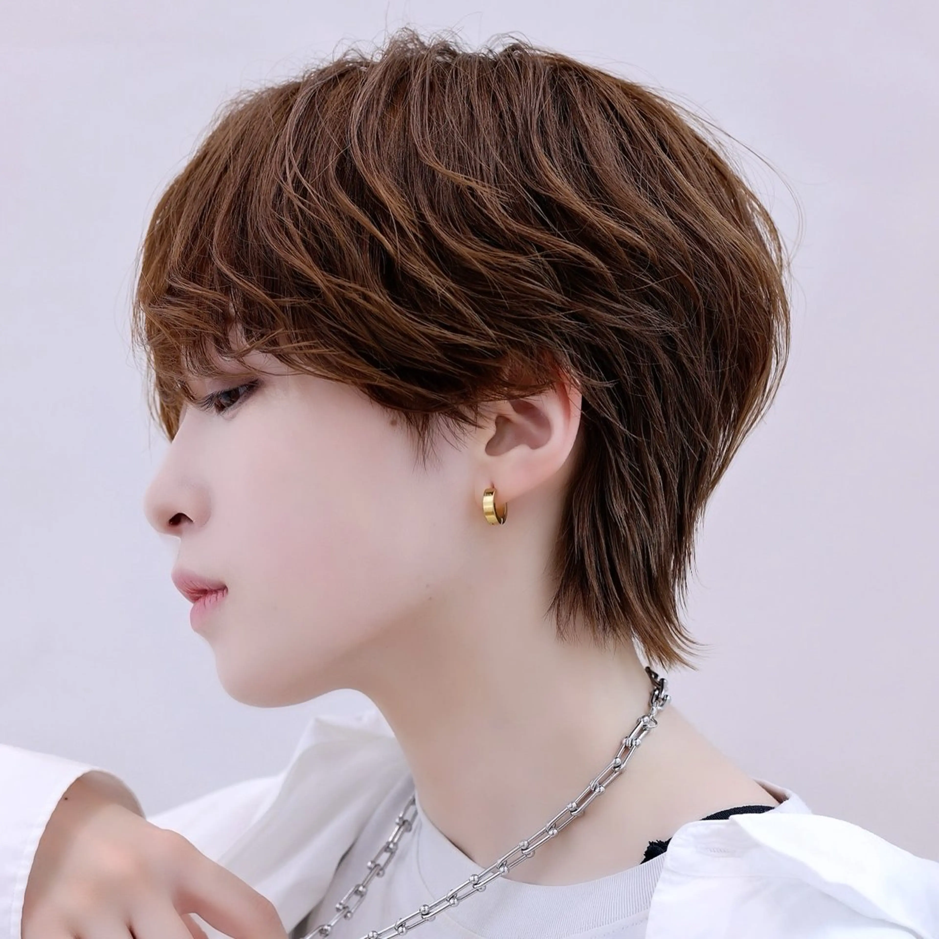 ショート カラー パーマ メンズ カット ヘアカラー トリートメント 💎ブリーチ/パーマ /新宿/モリオのヘアスタイル