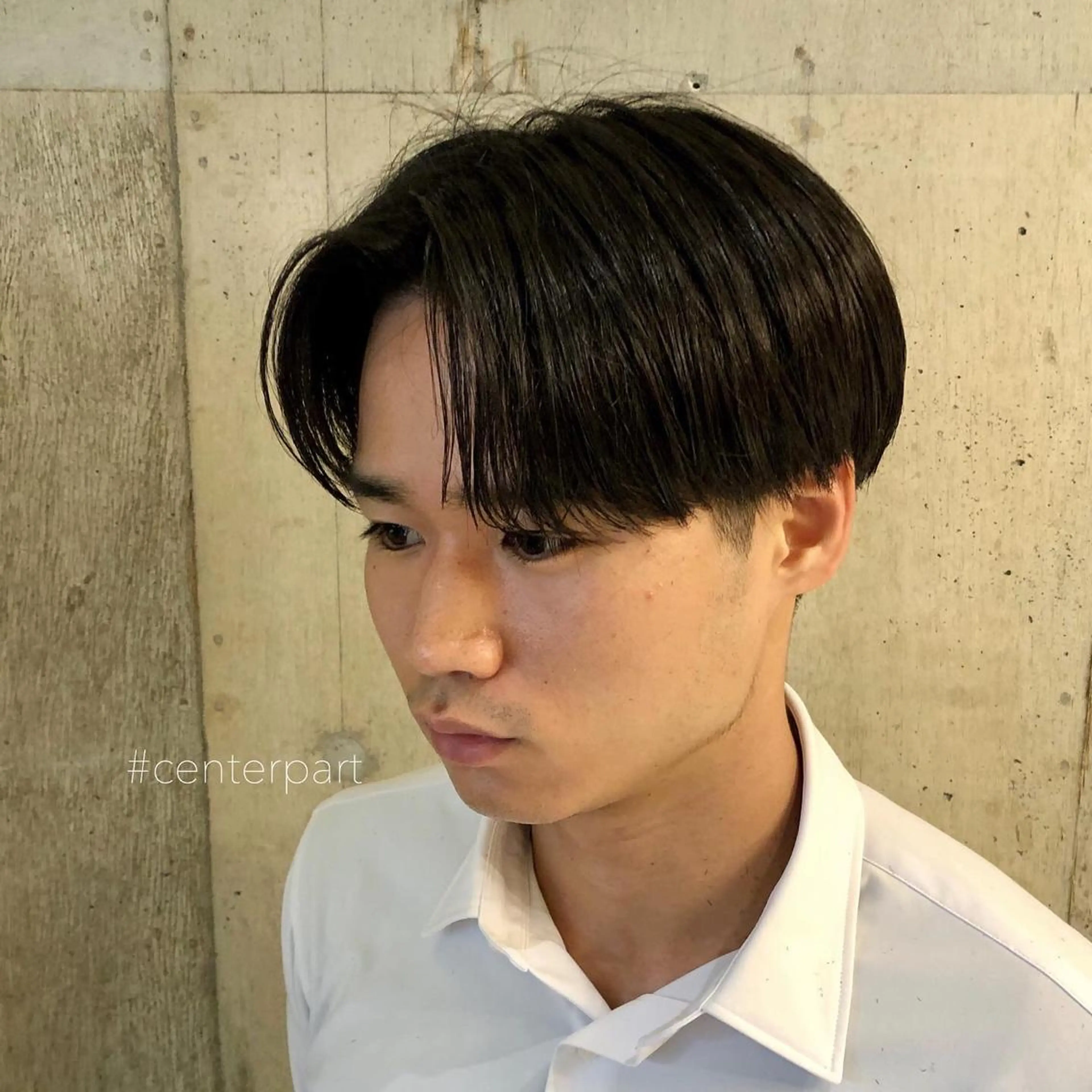 メンズ センターパート カット STRINGS 下北沢所属・【メンズ特化】 金子諒磨のヘアスタイル