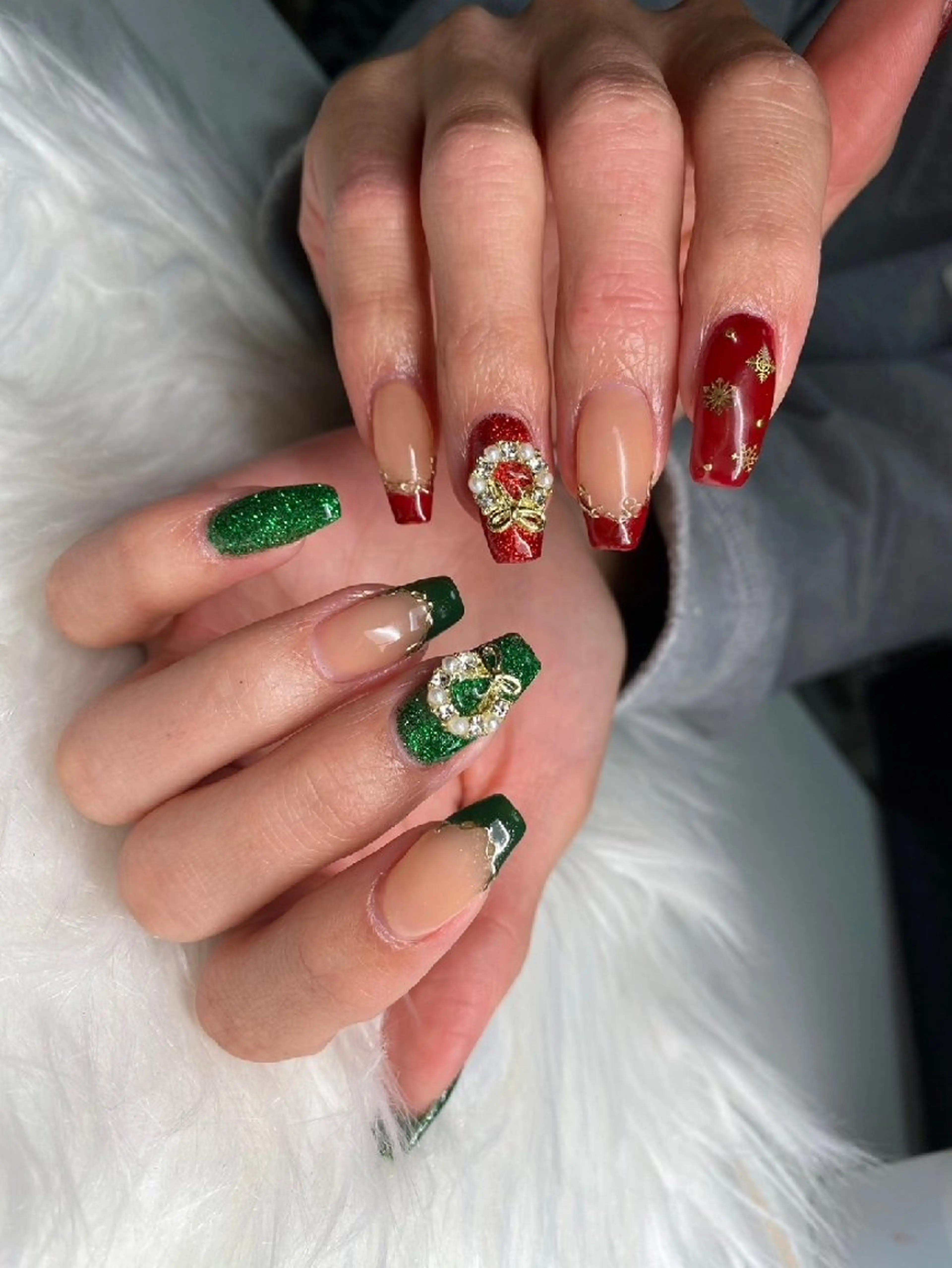 ネイル 冬ネイル クリスマス The 047のネイルデザイン