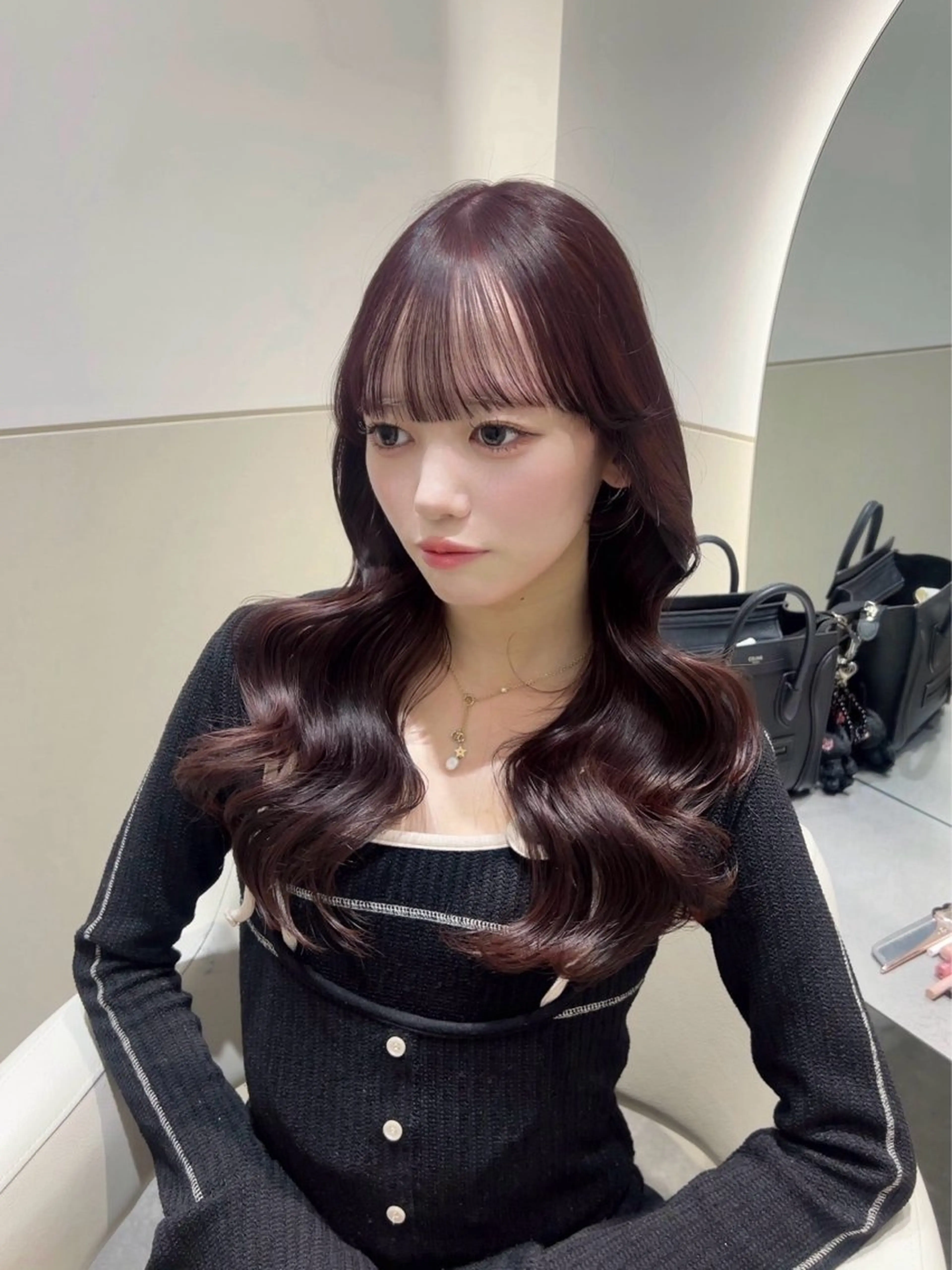 ロング カラー 韓国風ヘア レイヤーカット トリートメント 🩷韓国ヘア/ミディ アム🩷Maikaのヘアスタイル