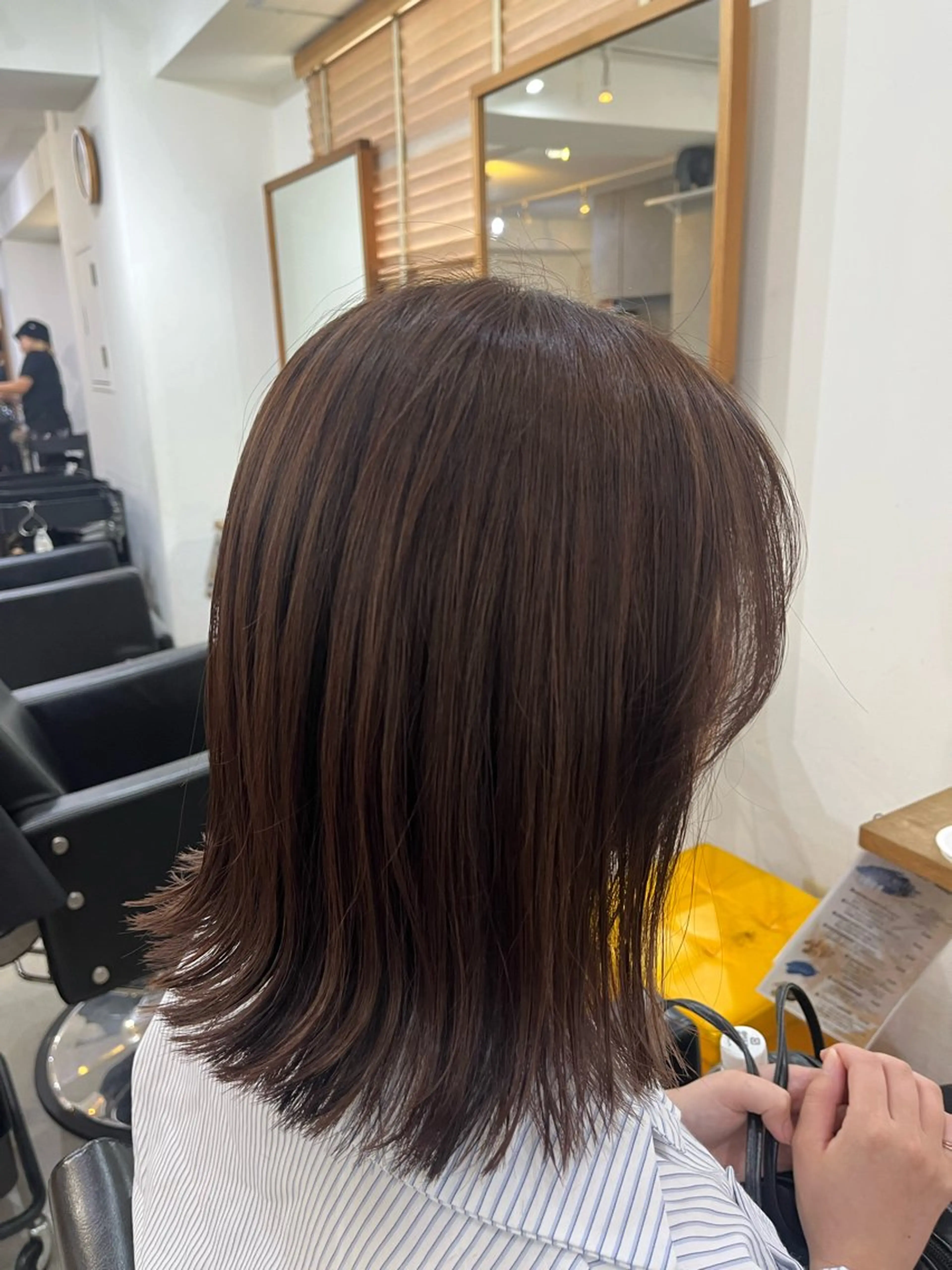 ミディアム カラー ✨🎨ブリーチなし 透明感カラー✨美友のヘアスタイル
