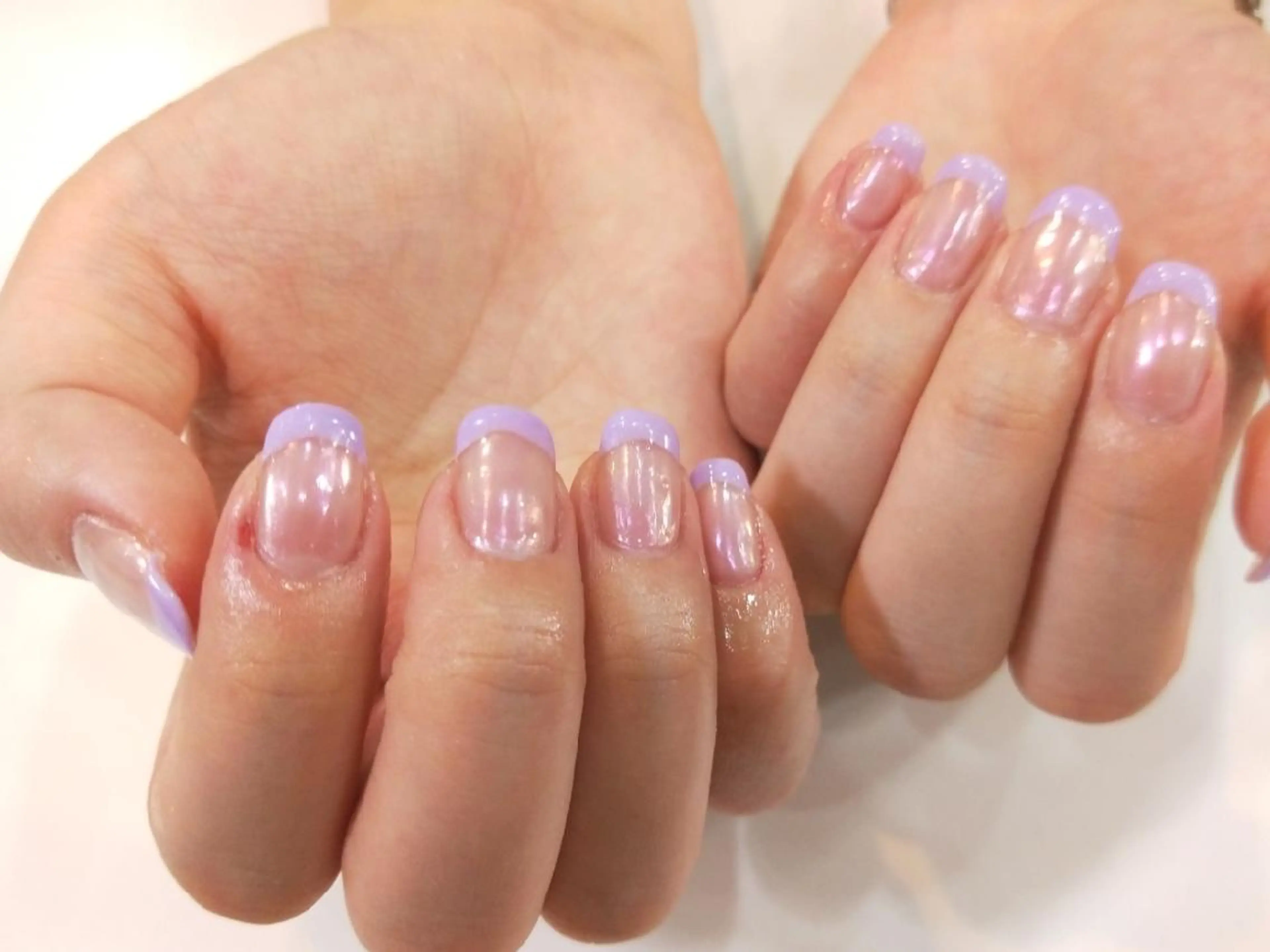 ネイル ハンドネイル ハンドケア R'well所属・はばすみれ🎀ﾈｲﾙ 光ﾌｪｲｼｬﾙ ﾍｱのネイルデザイン