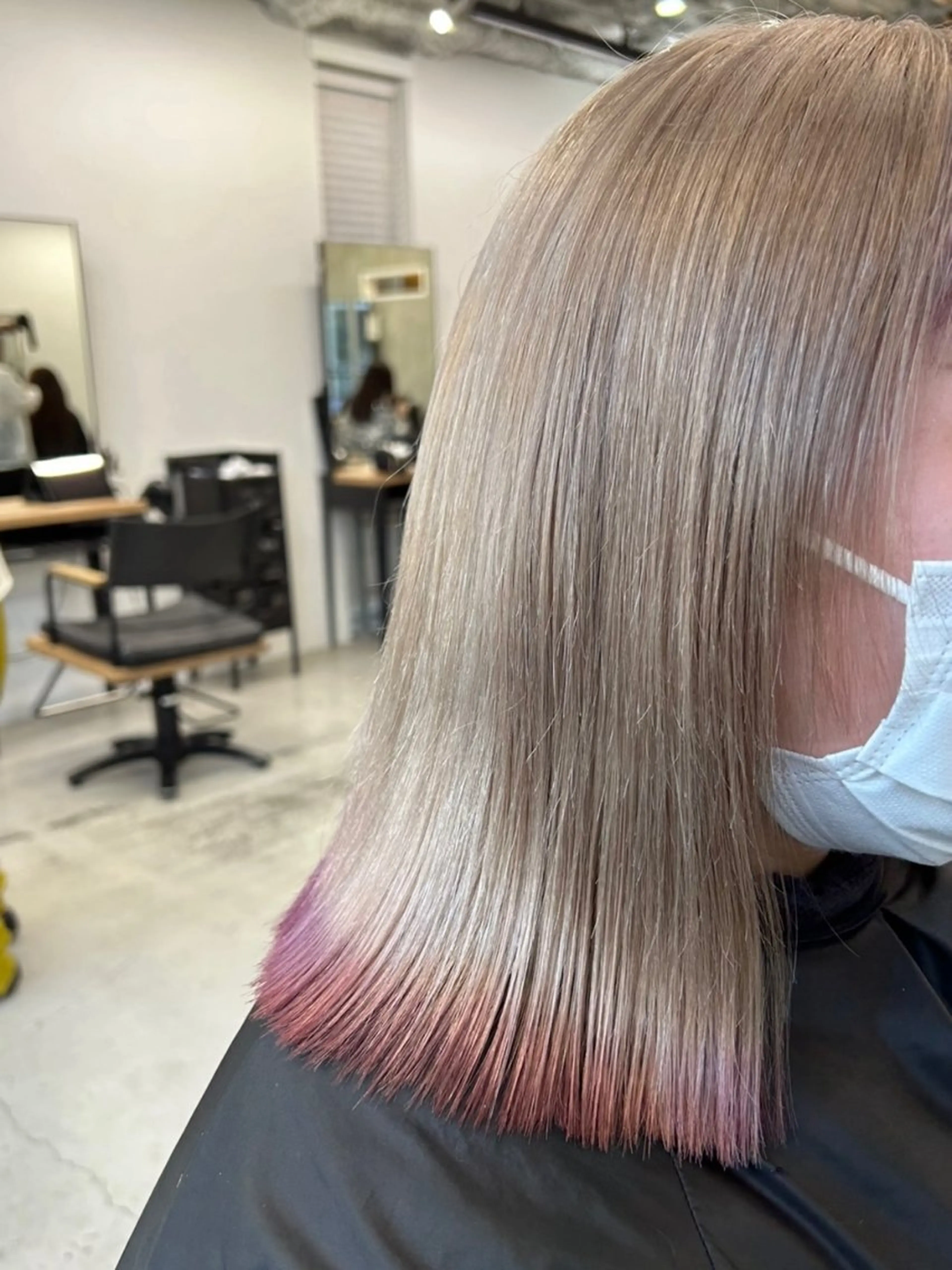 ミディアム カラー ヘアアレンジ ヘアカラー トリートメント 韓国/ハイトーン/ ボブ🎀MIKU🎀のヘアスタイル