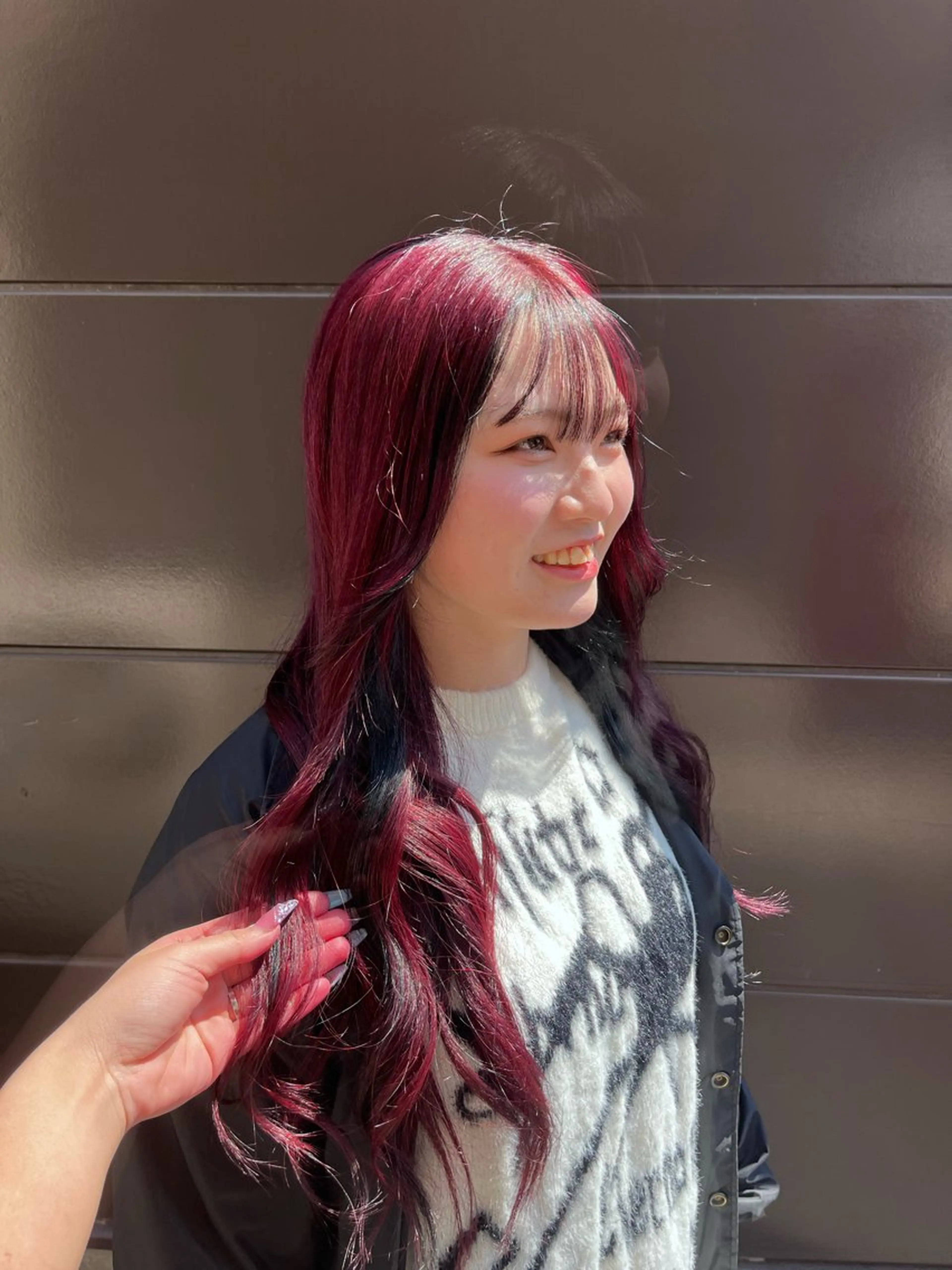 髪質改善インナー+全体カラー+高濃度保湿トリートメント ¥8800 ( カットなし)の写真