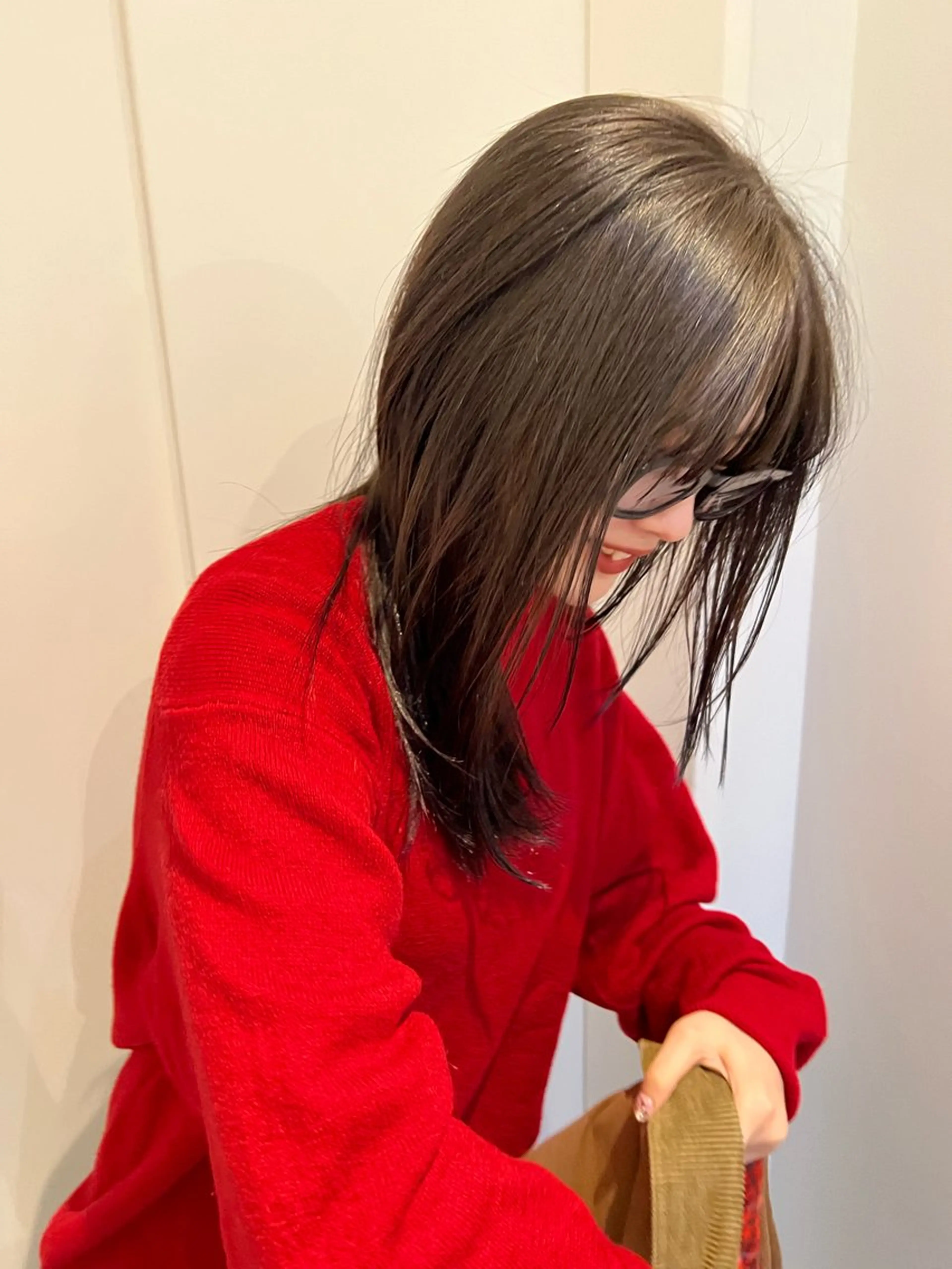 セミロング カラー 透明感カラー KOCHAB本山所属・三谷 はるなのヘアスタイル