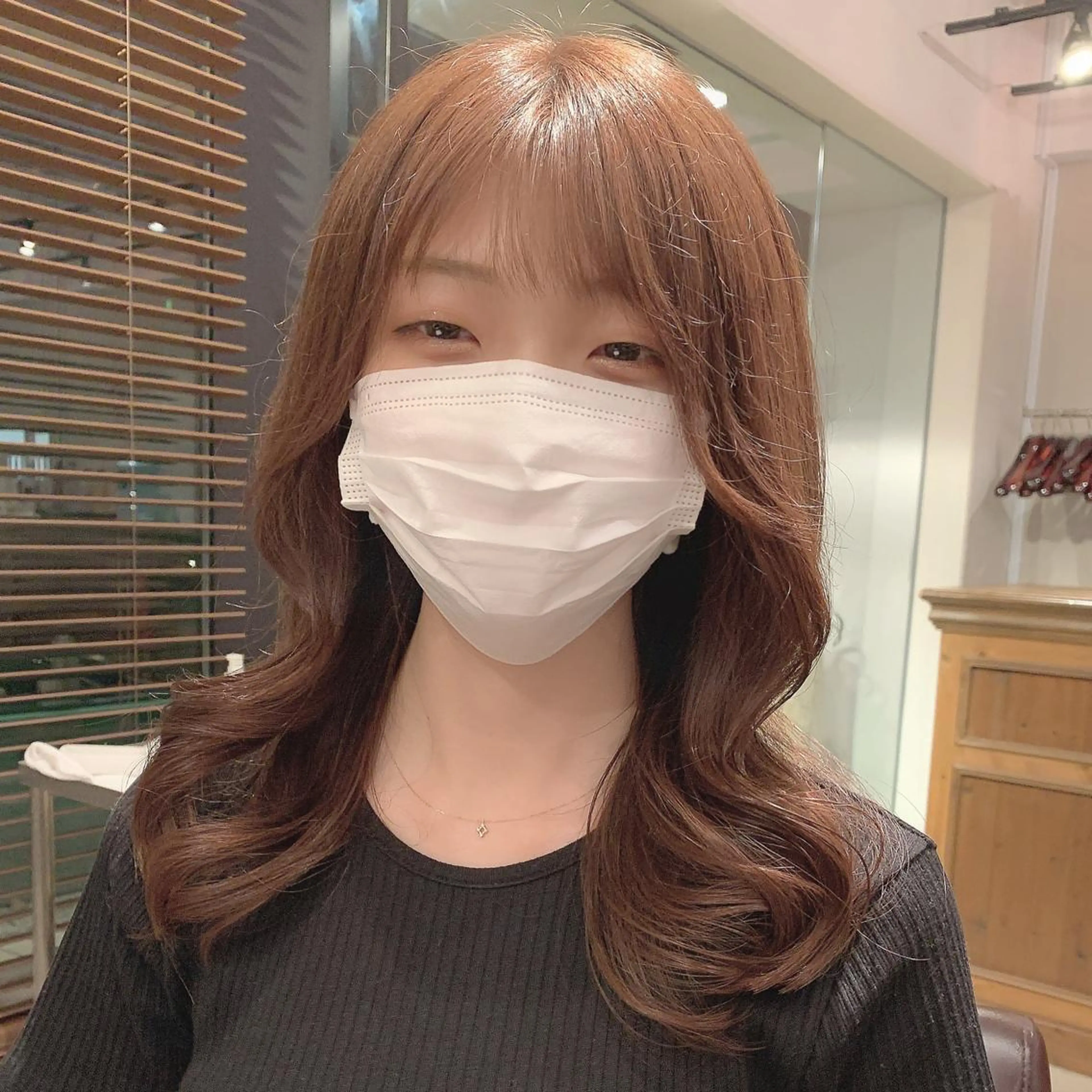 ミディアム カラー 透明感/オリーブ/ グレージュ/YUKAのヘアスタイル