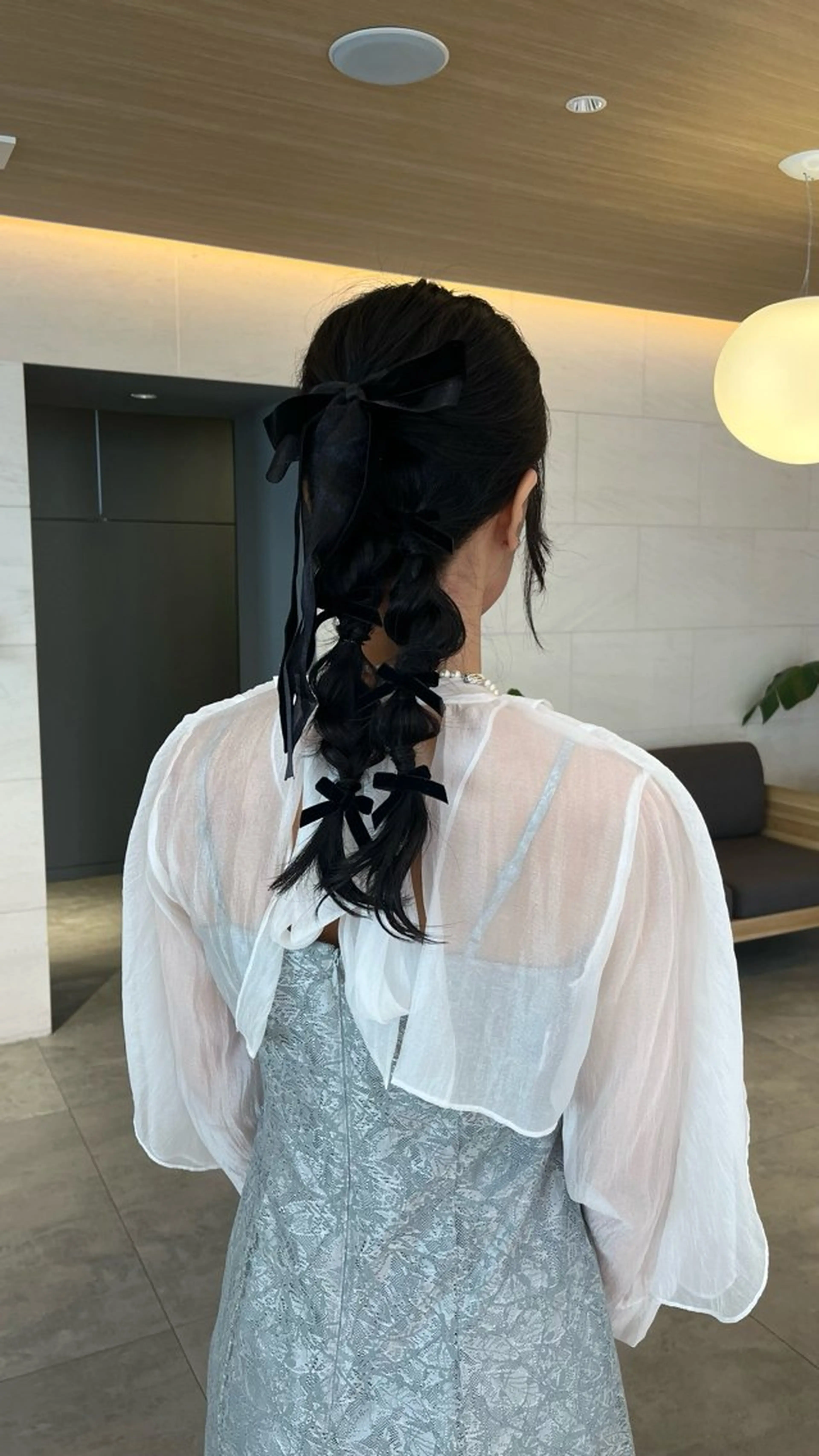 ロング ヘアアレンジ ヘアセット 伊佐治 夕芽のヘアスタイル