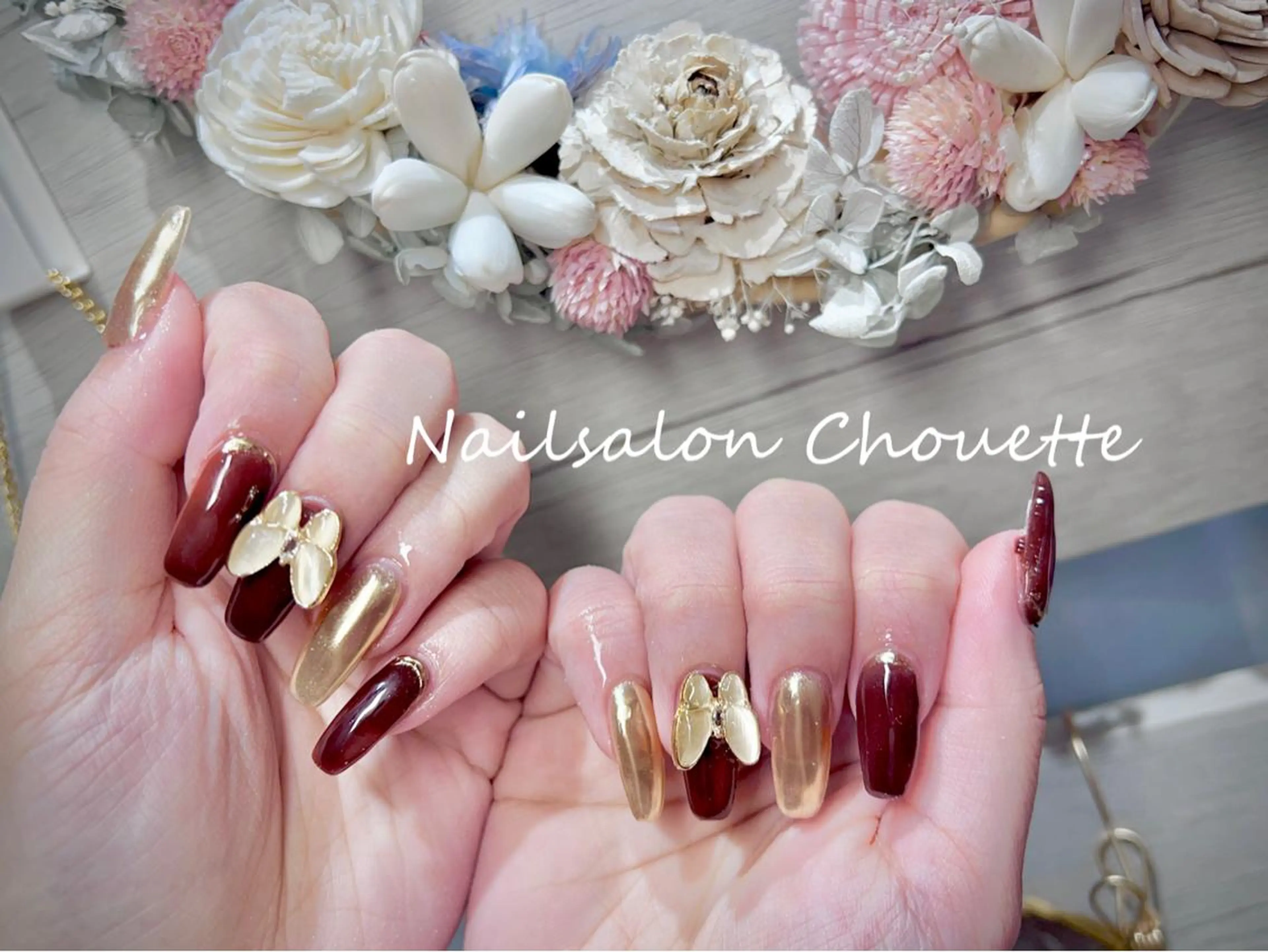 セミロング ハンドネイル Chouette Nailのネイルデザイン