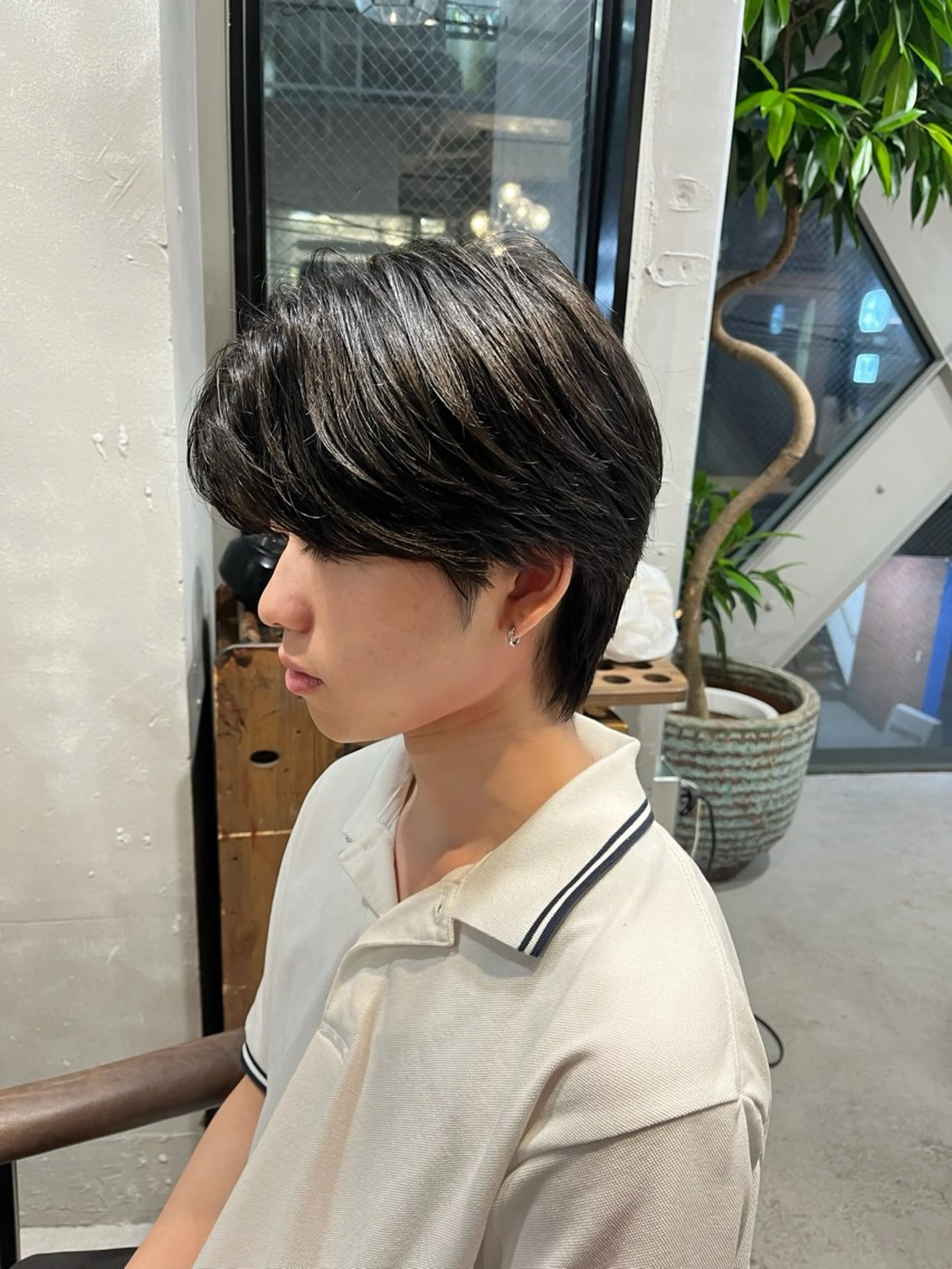 ショート メンズ センターパート tamakawa hinaのヘアスタイル