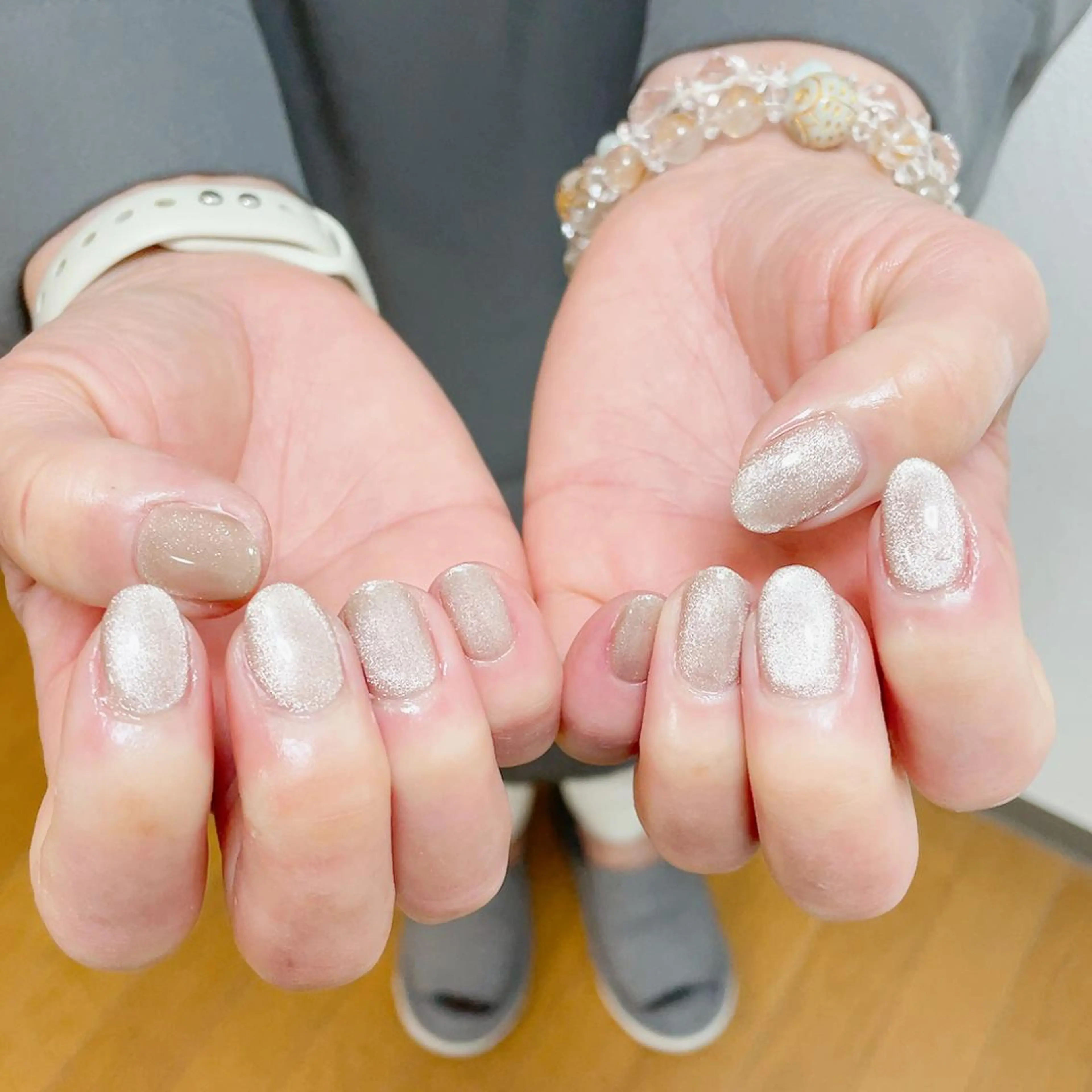 ネイル オーロラネイル フラワーネイル フットネイル フレンチネイル ジェルネイル ハンドネイル Mogu nail 二子玉川のネイルデザイン