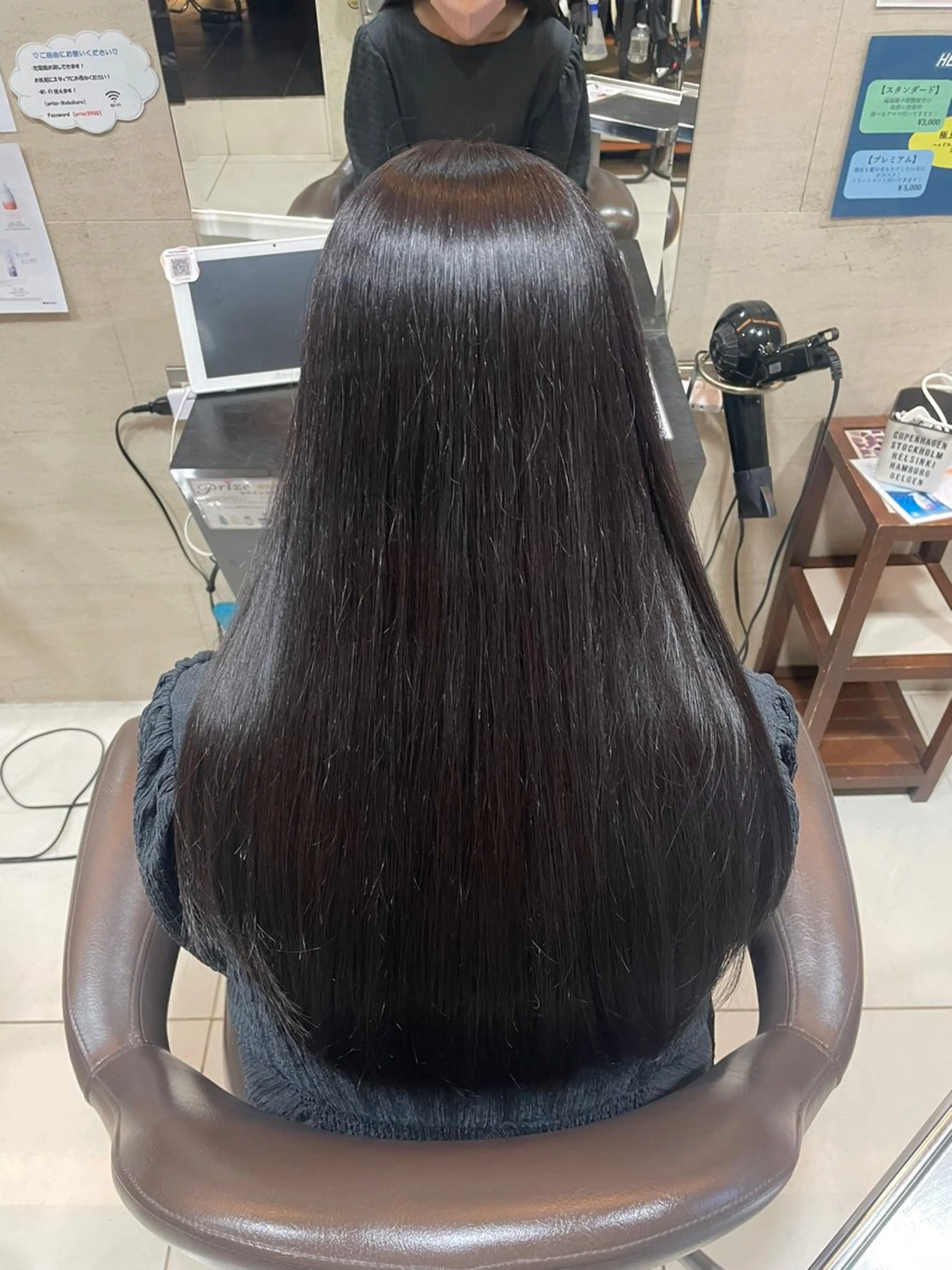 ロング カット ヘアカラー 縮毛矯正 メイク指名NO1りこ カットモデル募集中のヘアスタイル