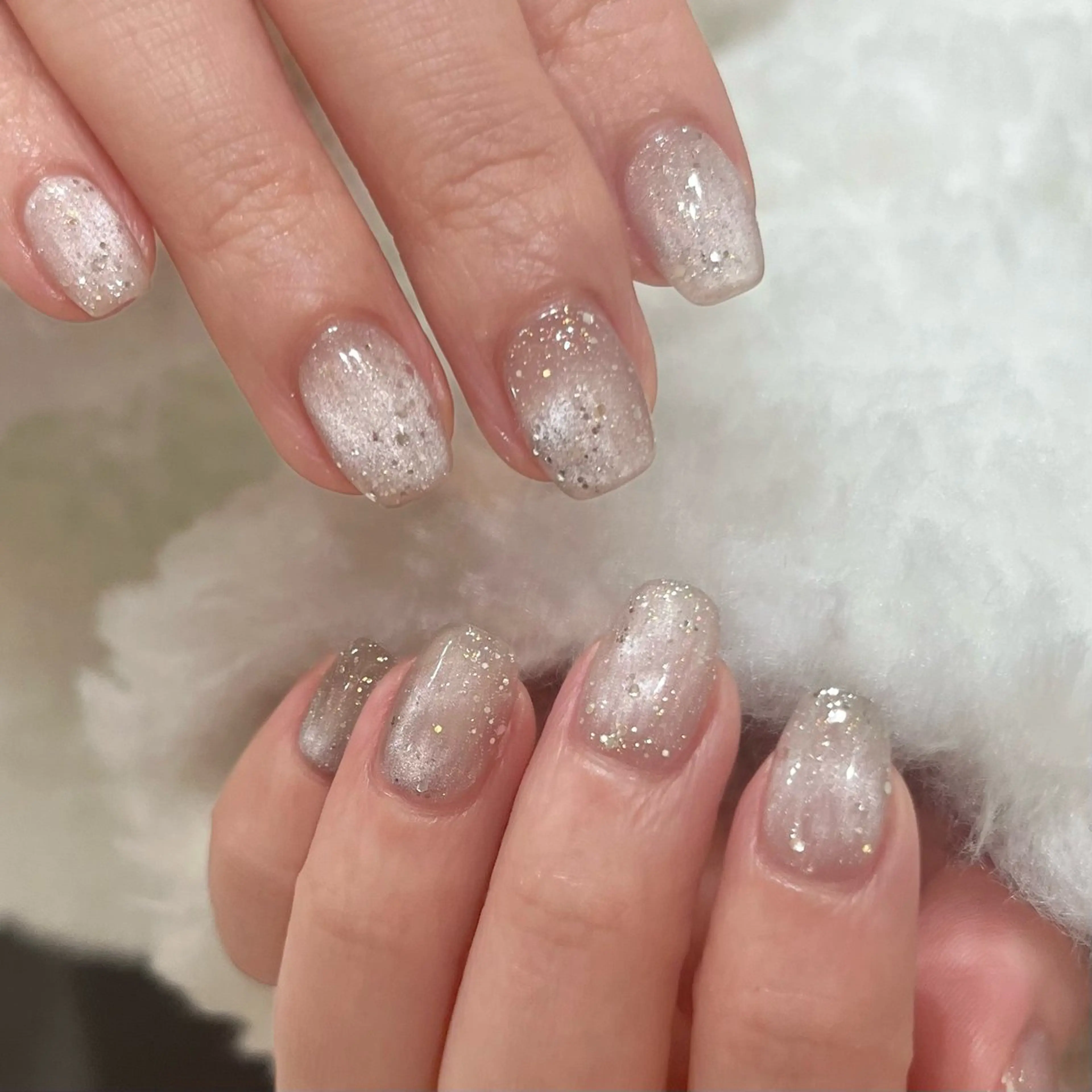 ネイル ラメ(グリッター) ハンドネイル shio ♡ 1〜2月予約受付中のネイルデザイン