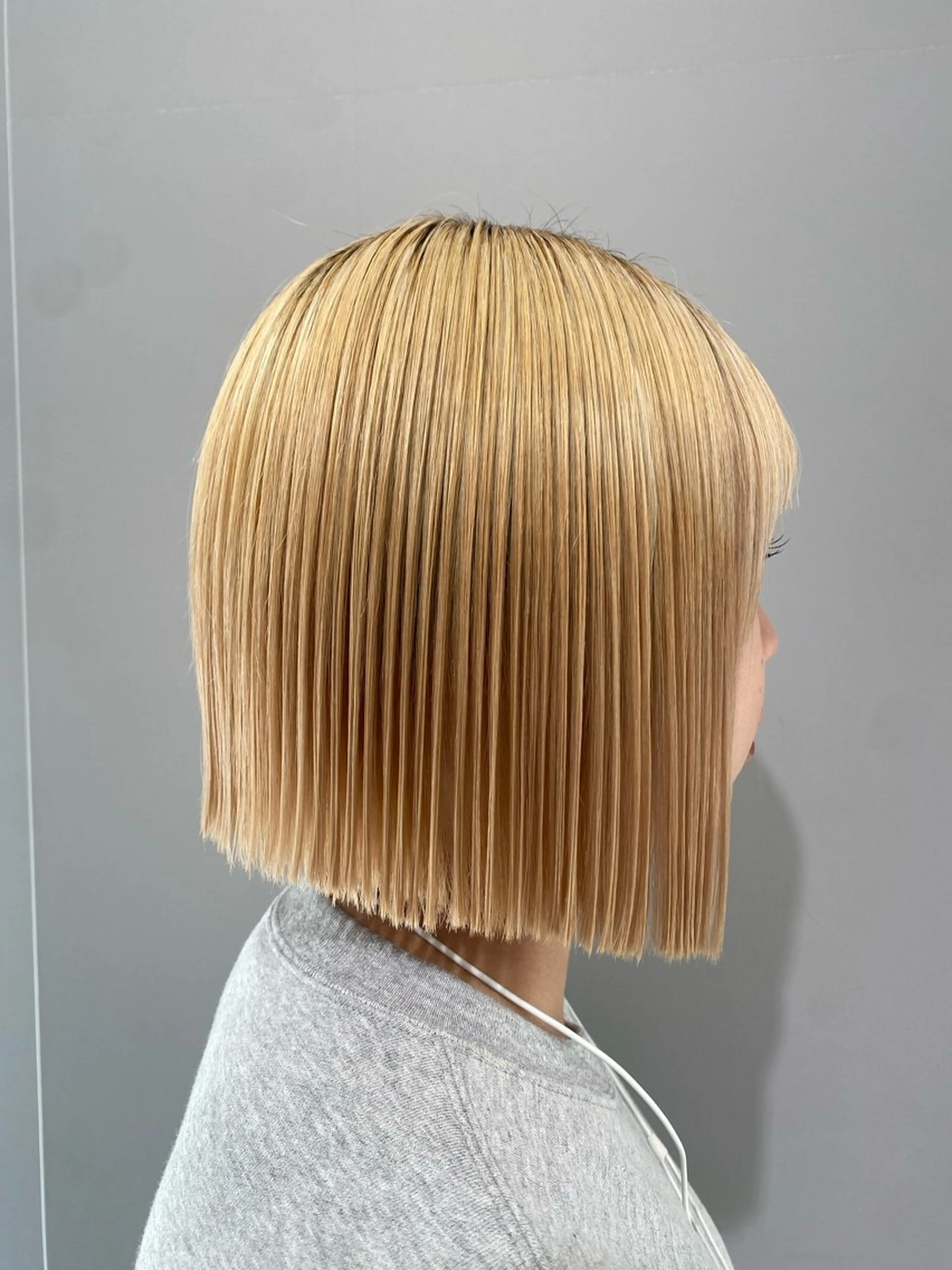 ショート 切りっぱなしボブ ボブ カット ヘアカラー Hair＆Beauty the F 岡崎北店所属・川村 涼介のヘアスタイル